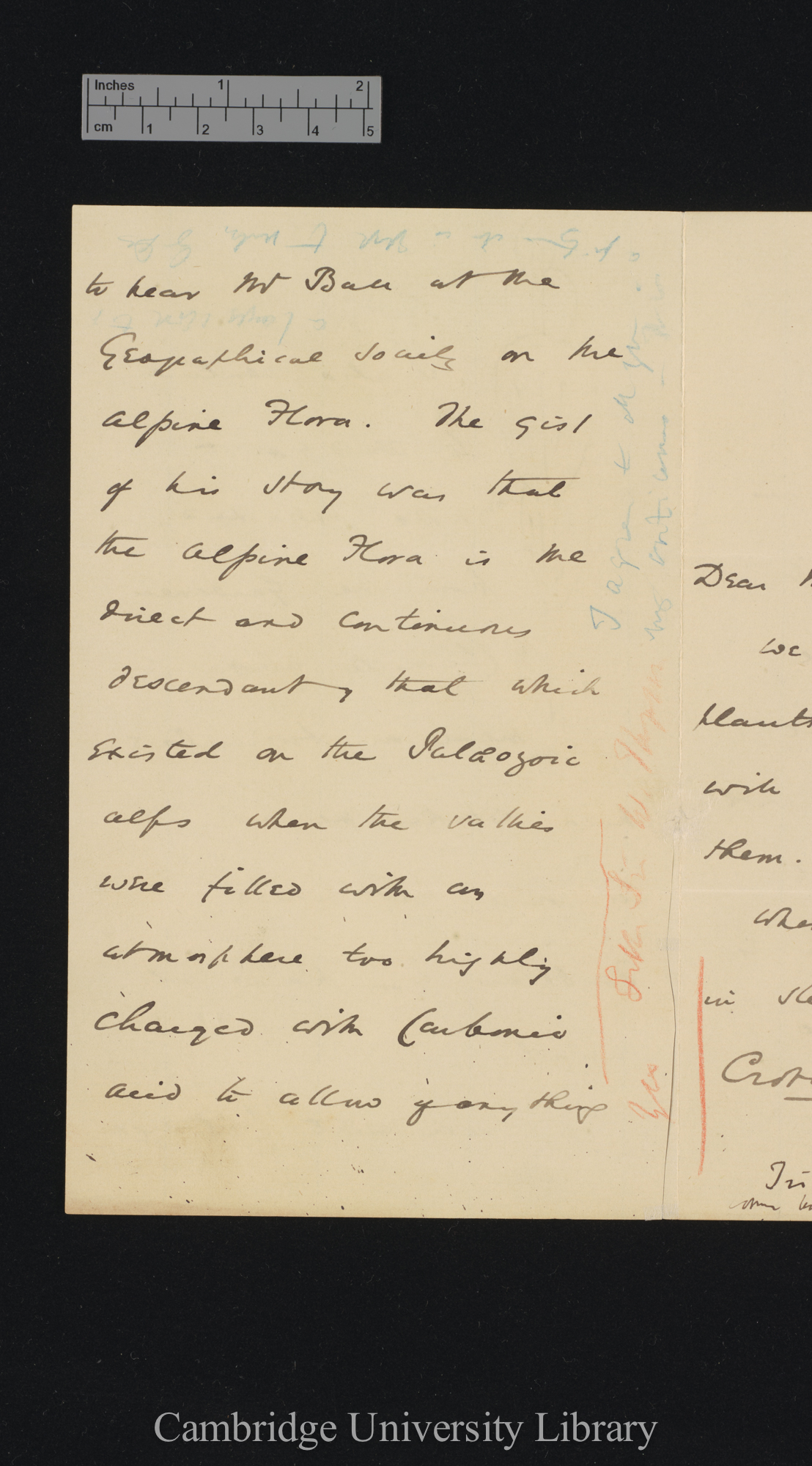 [Sir William Turner Thiselton-Dyer] to Charles Robert Darwin