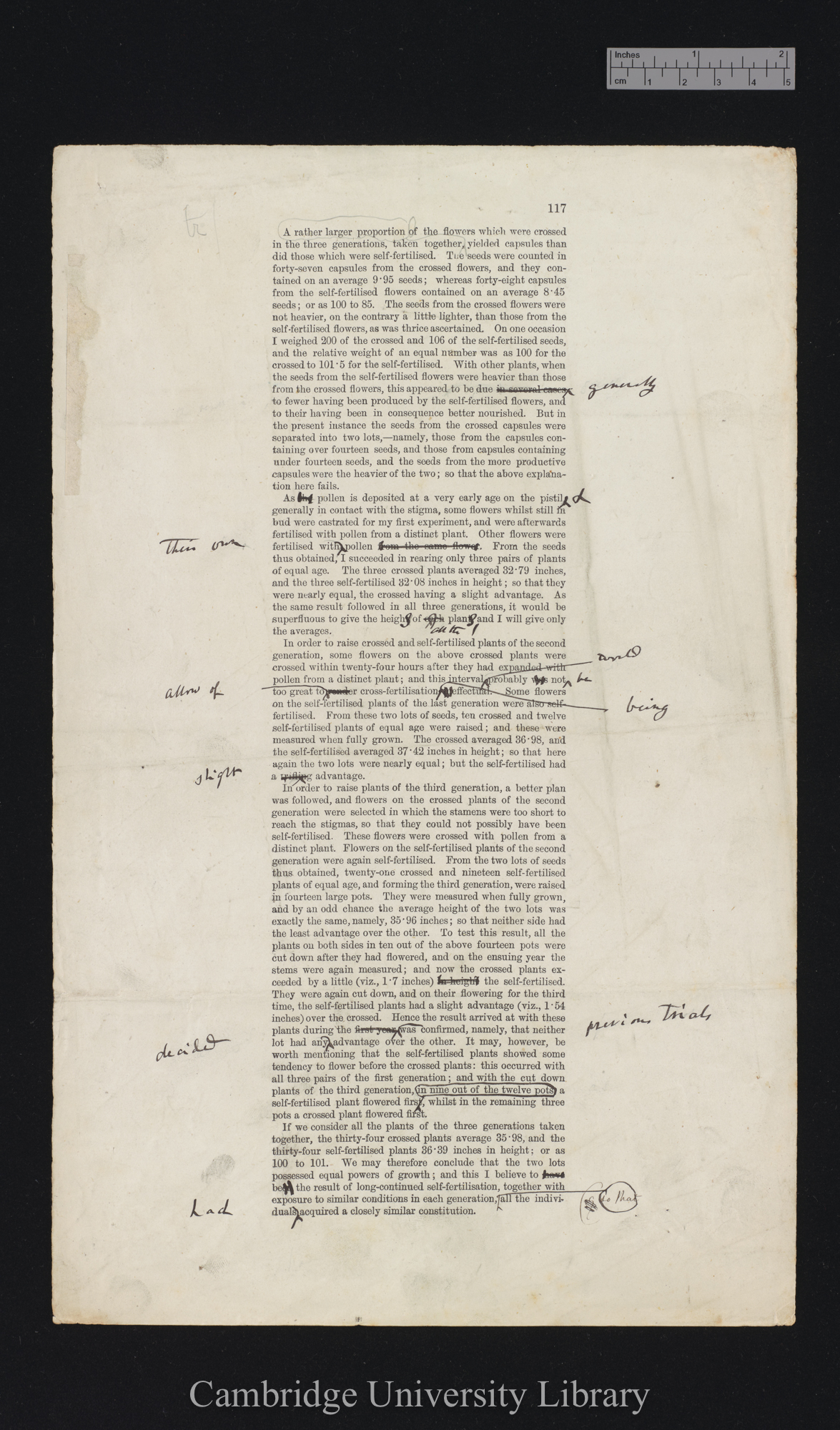 proof sheet of &#39;Fertilisation&#39; p 117 [published pp 231-233]