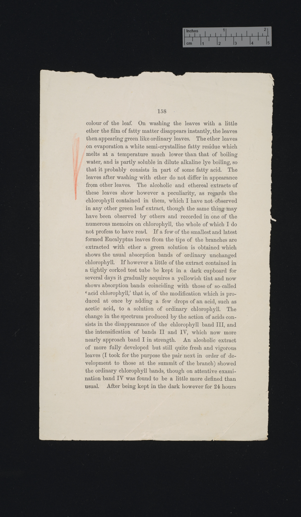 Note on modified chlorophyll from the leaves of Eucalyptus globulus &#39;[source unidentified]&#39;: 158