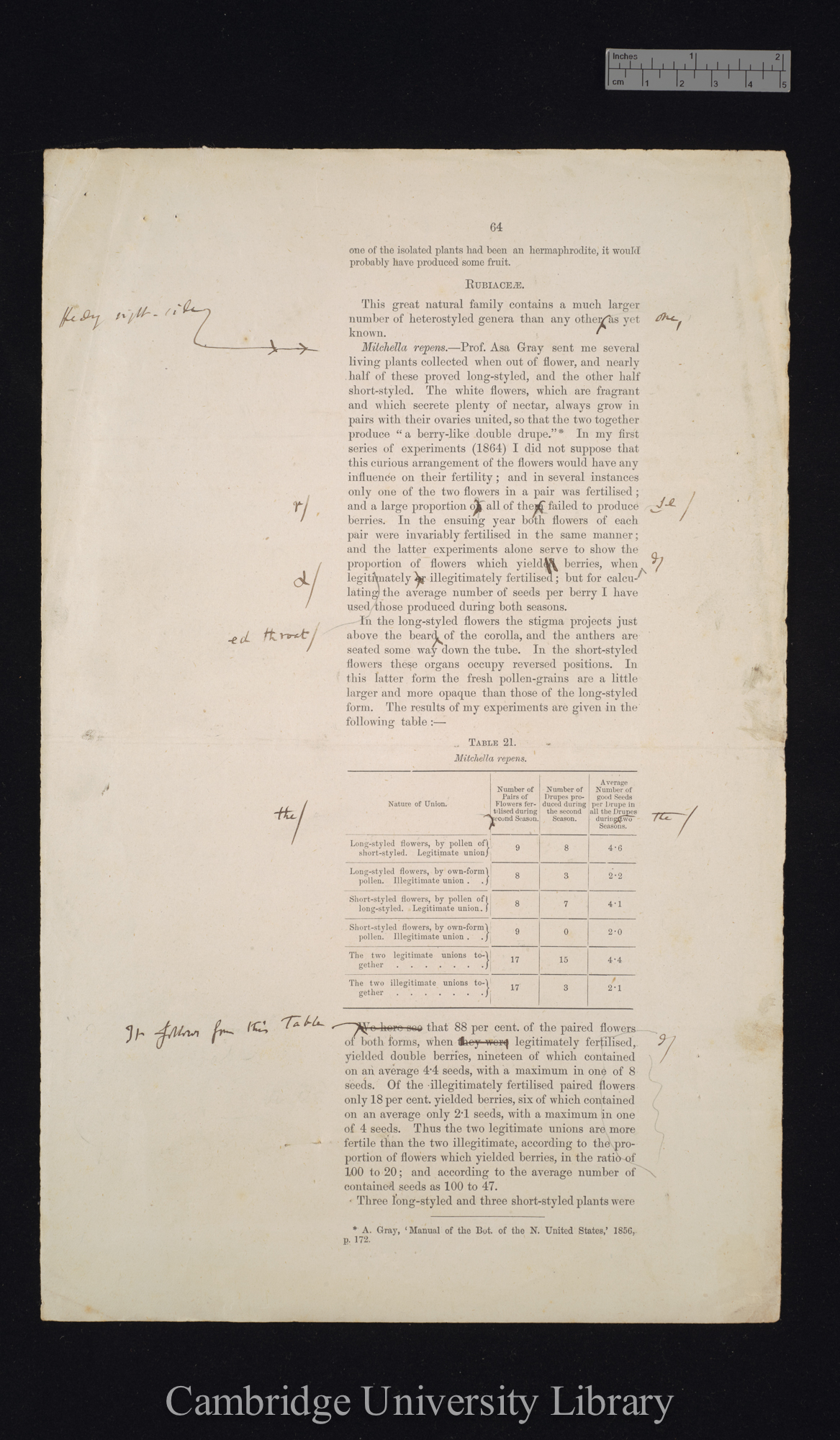 proof sheet of &#39;Forms of flowers&#39; p 64 [published pp 124-126]