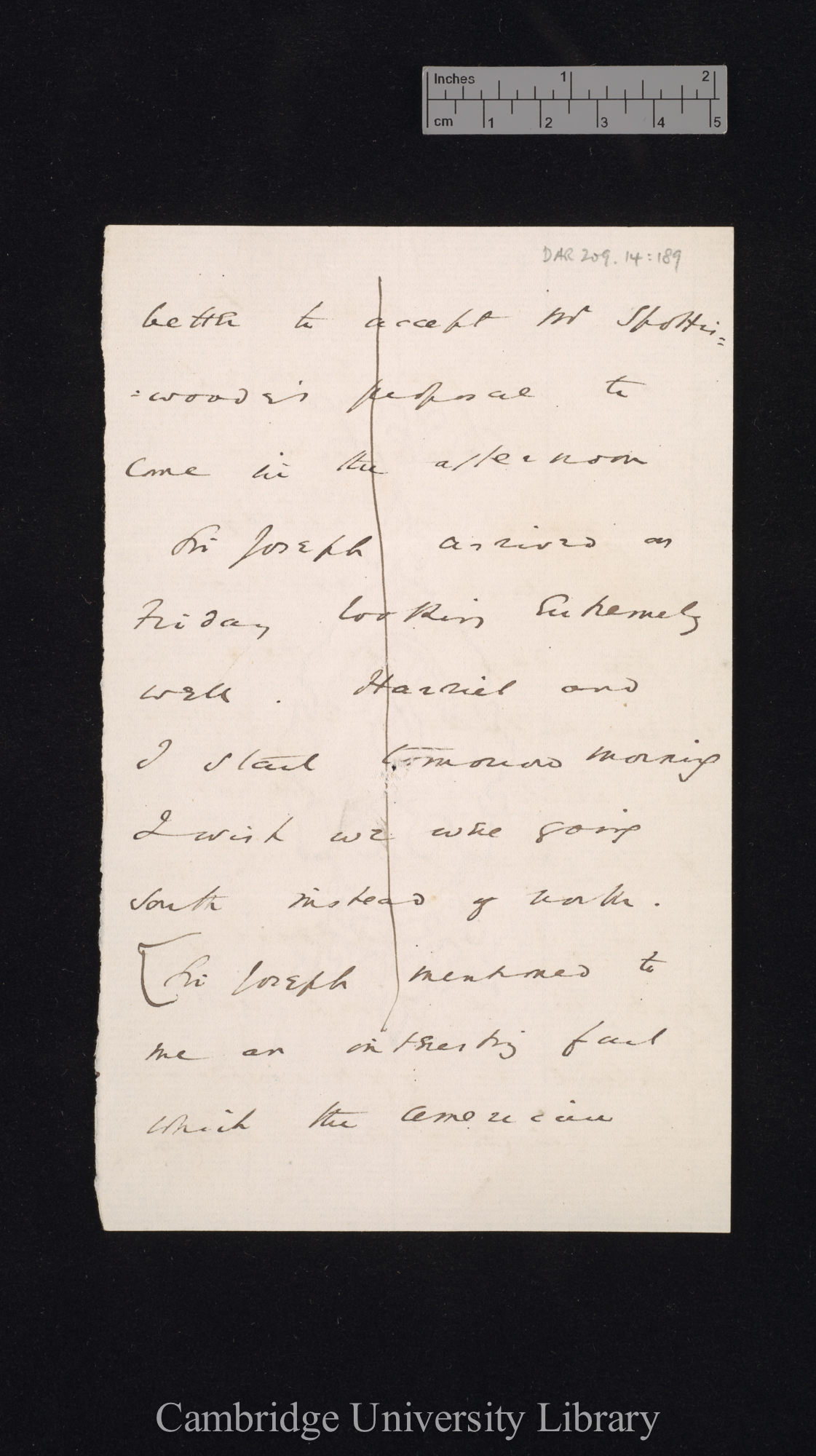 [Sir William Turner Thiselton-Dyer] to Charles Robert Darwin