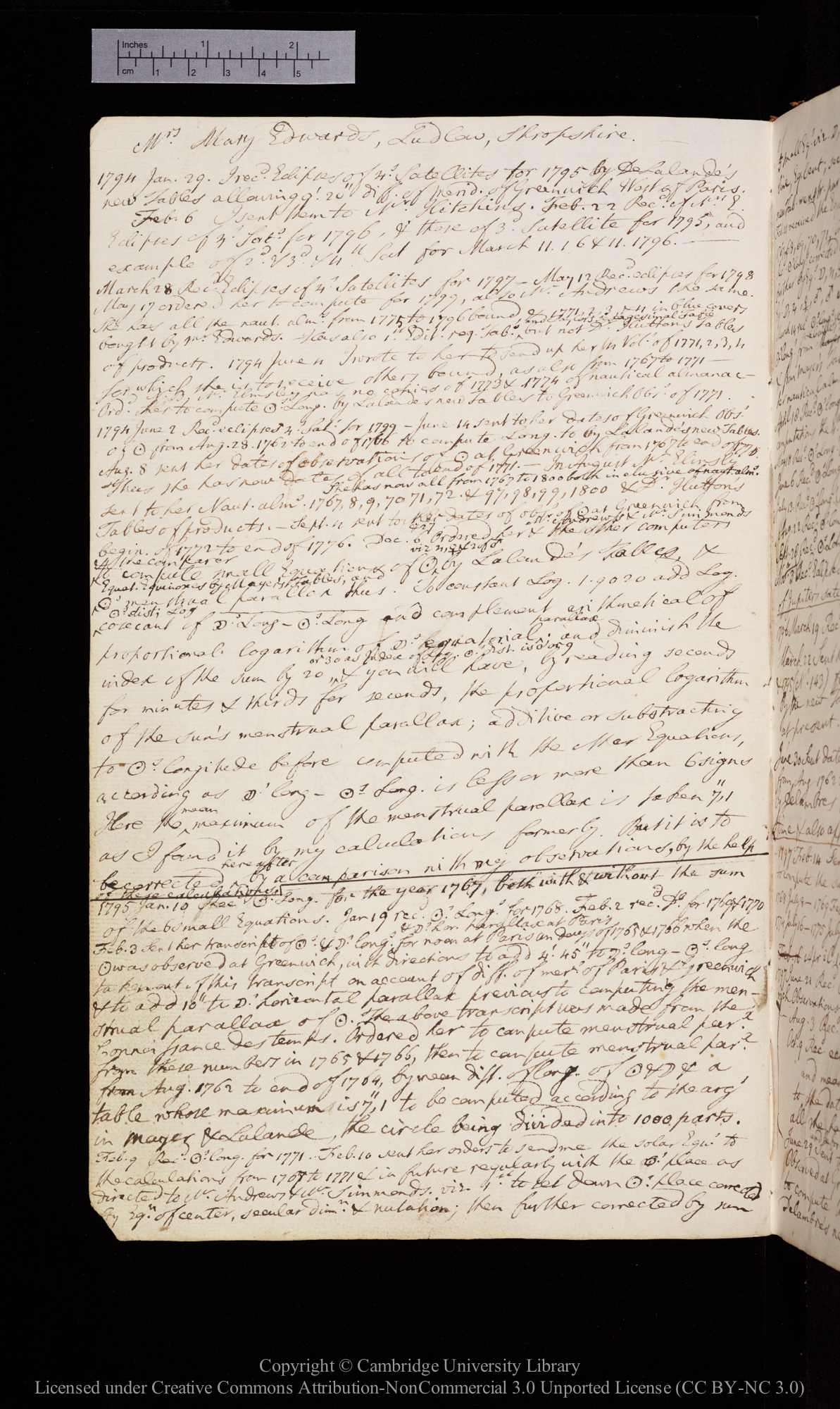 Diary of tasks for Mrs Mary Edwards of Ludlow, Shropshire, to compute