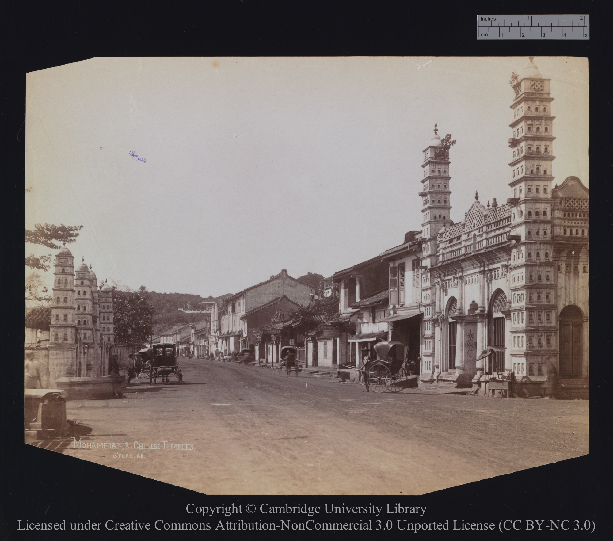 Mohamedan [i.e. Islamic] and Chinese temples, Spore [i.e. Singapore], 1900