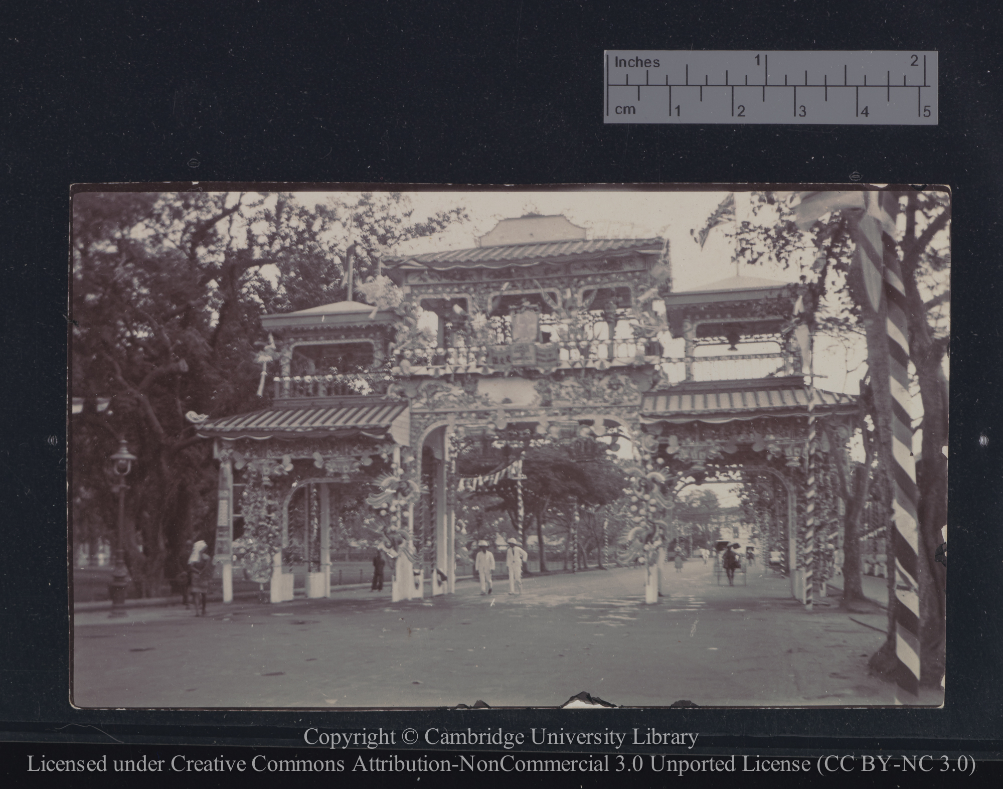 Chinese Chamber of Commerce from west.  Prince of Wales visit to Singapore, 1922, 1922