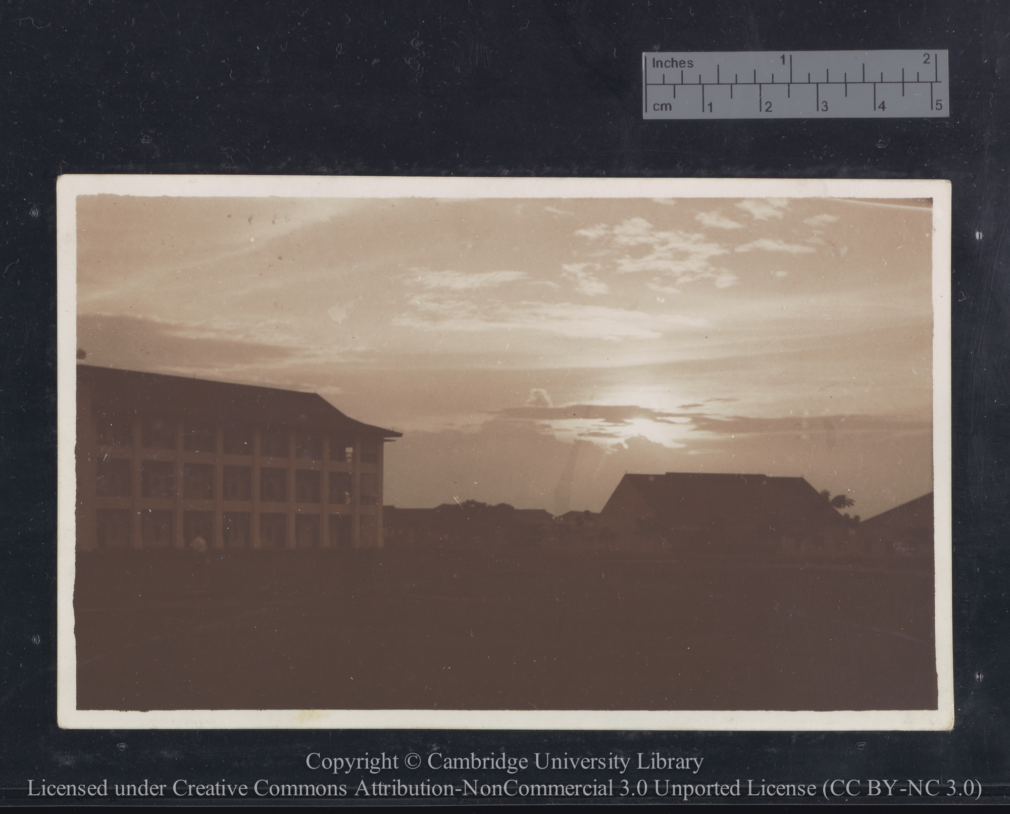 Sunset, Straits Settlements, Seletar, Singapore, 1936