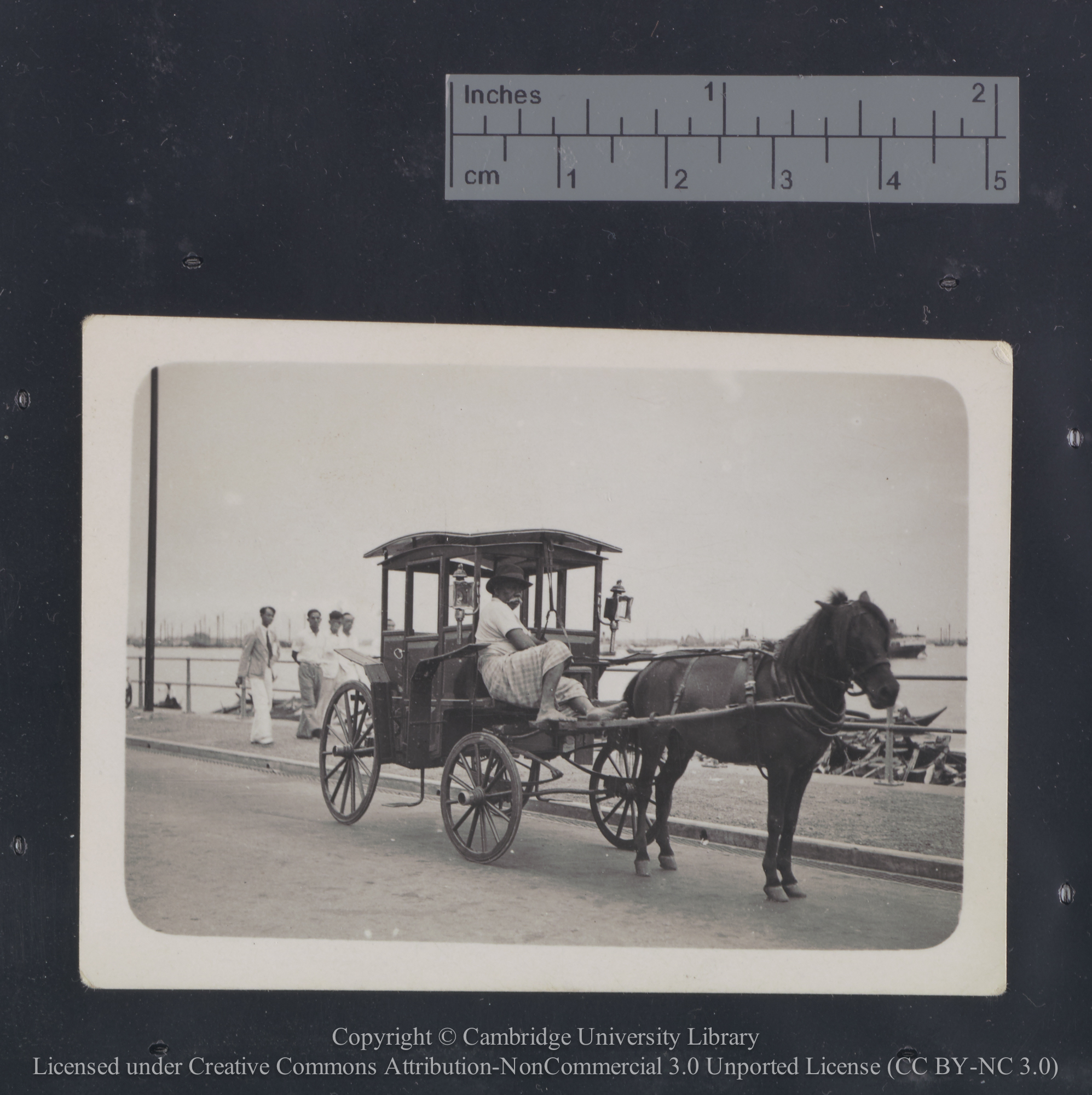 Horse Garry [i.e. Gharry], Singapore, 1936