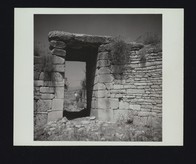 Kato Phournos: view of doorway from within, showing Charles Williams