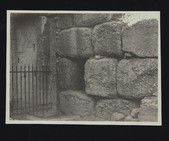 Lion Gate: viewed from within citadel, close up of &#39;lodging of the guardian&#39; 1922