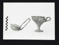 39-513 kylix (right); 39-515 ladle (left), Lisa&#39;s House, Epano Phournos