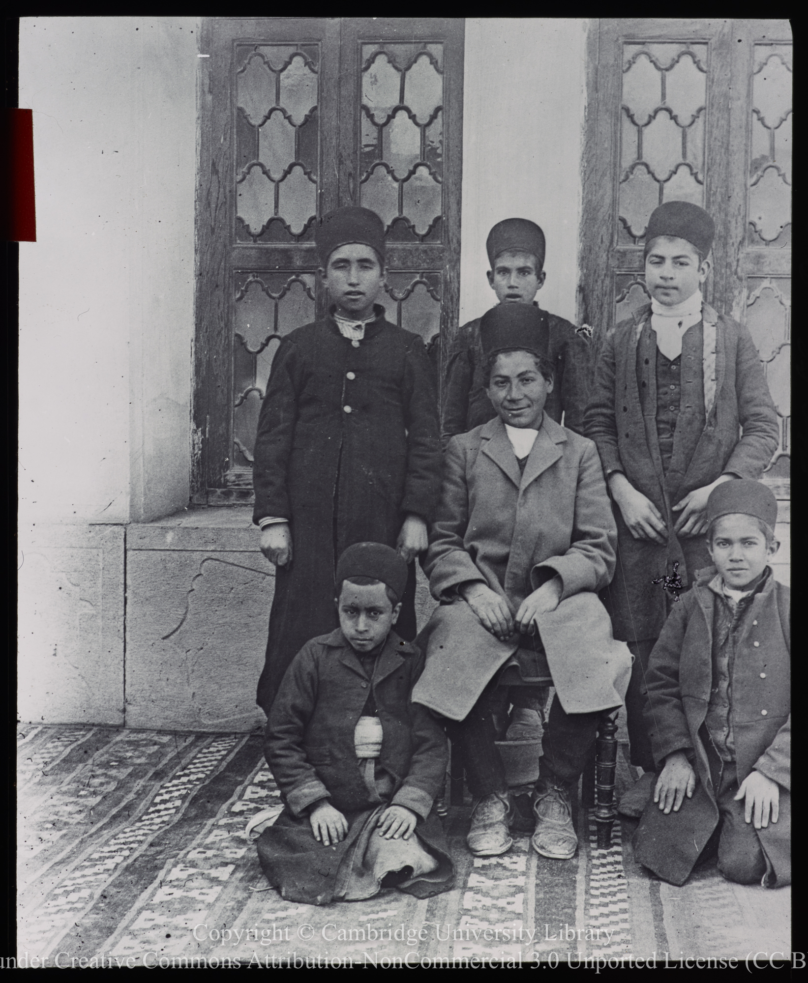 First hostel boys, Isfahan [EÅŸfahÄn], 1906 - 1938
