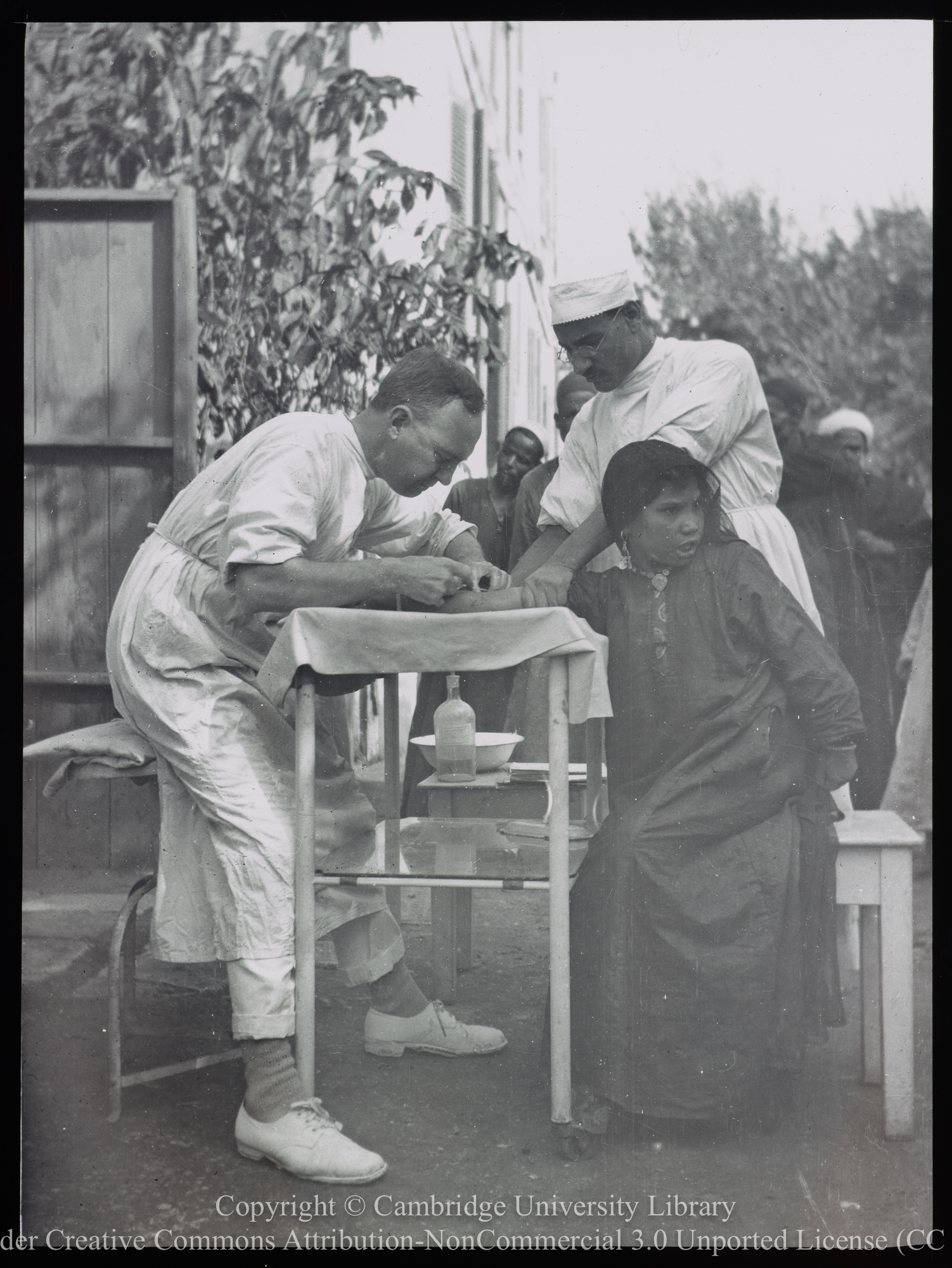 Dr. Bateman giving an intravenous injection, 1906 - 1938