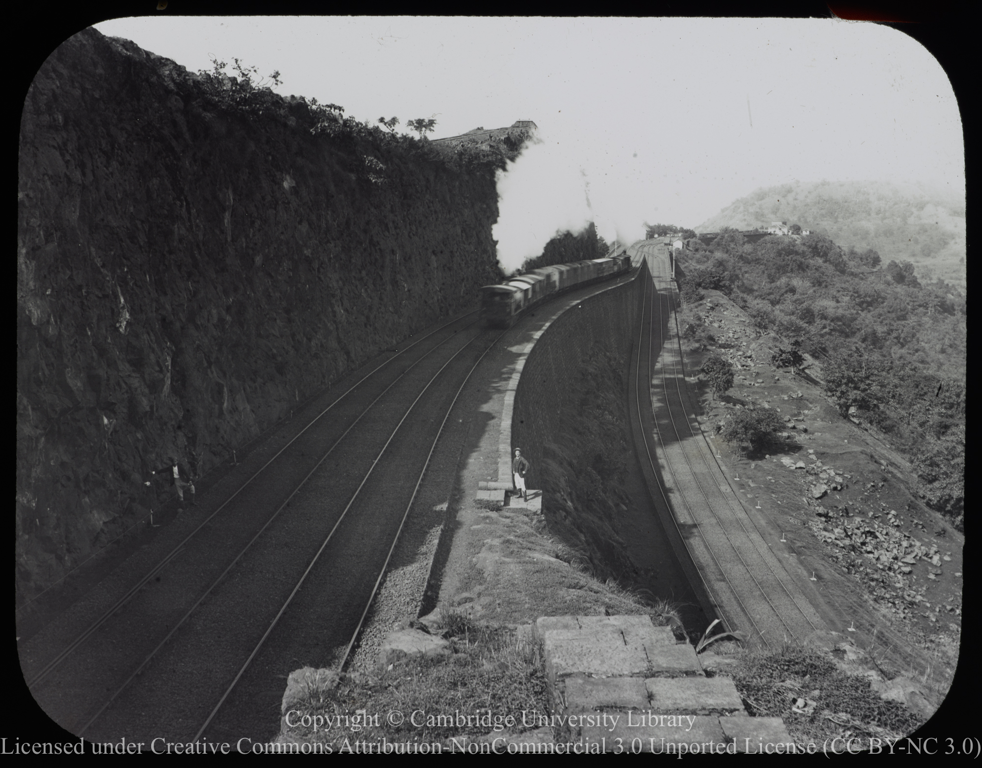 Bhorghat: railway reversing station viewed from above, 1900 - 1939