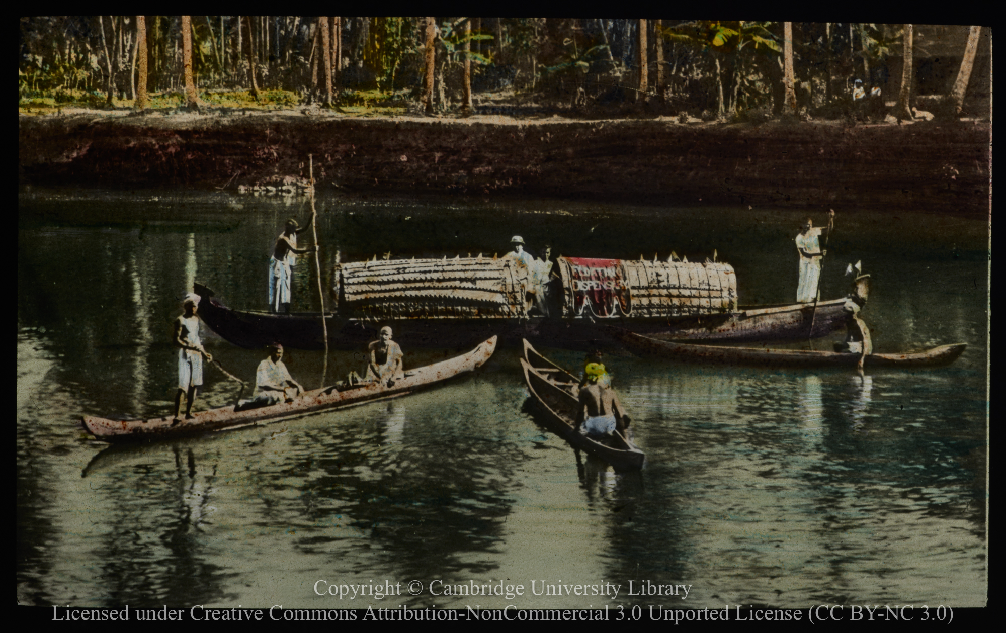 Floating dispensary, Travancore, 1900 - 1939