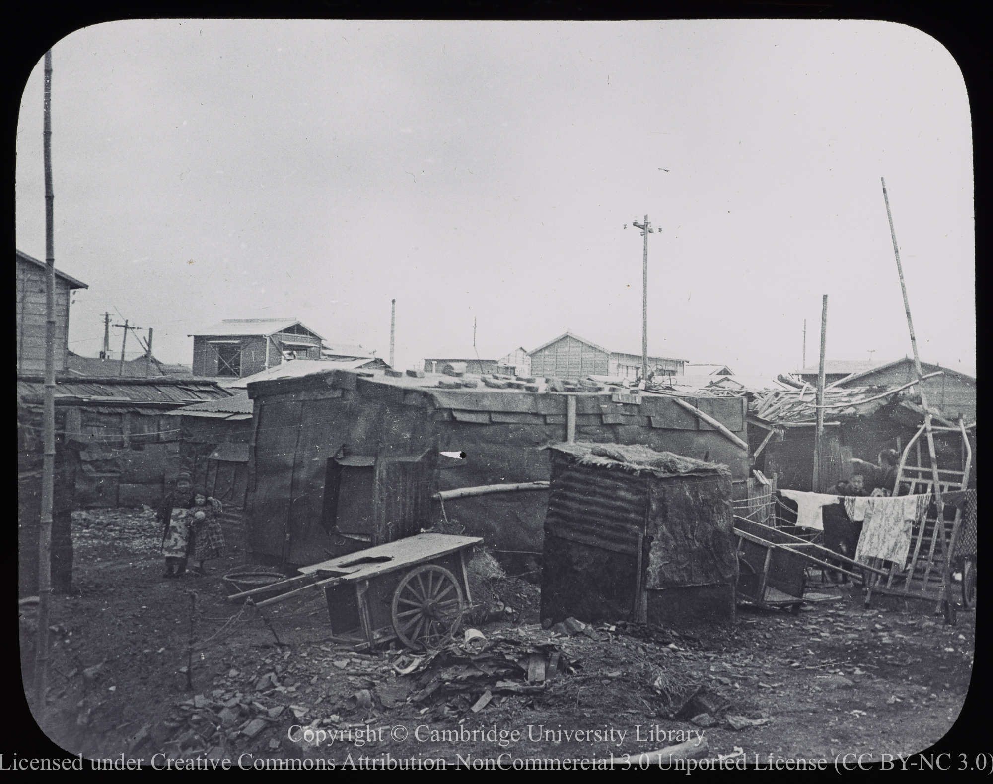 1923 earthquake and typhoon: barrack dwellings after earthquake, 1923