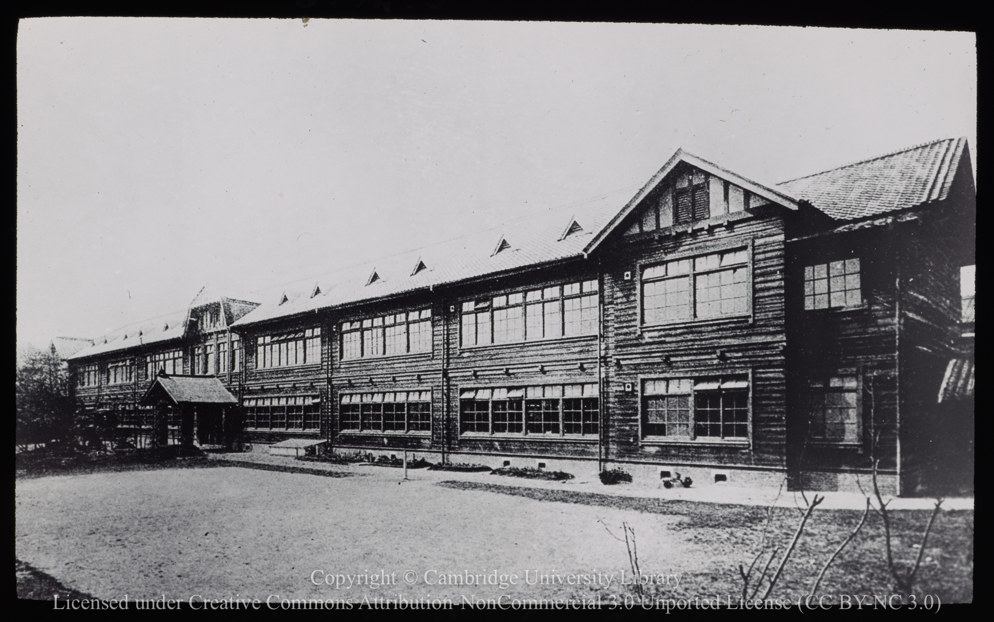 Poole Memorial School before destruction by 1923 earthquake and typhoon, 1923