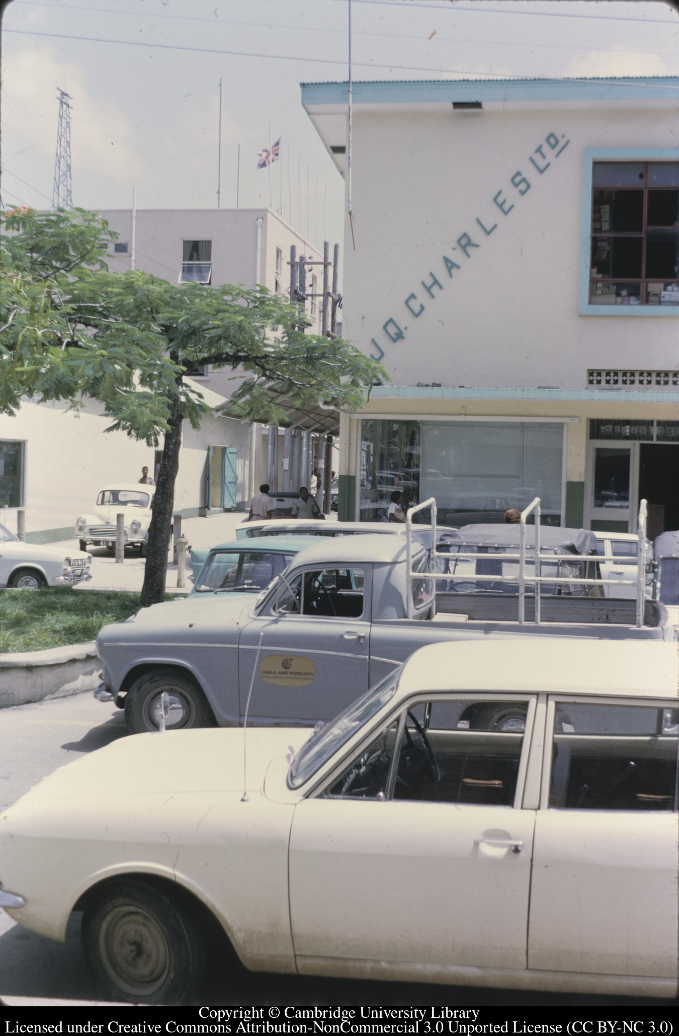 Castries : Boulevard and B.G.R. office, 1973-02