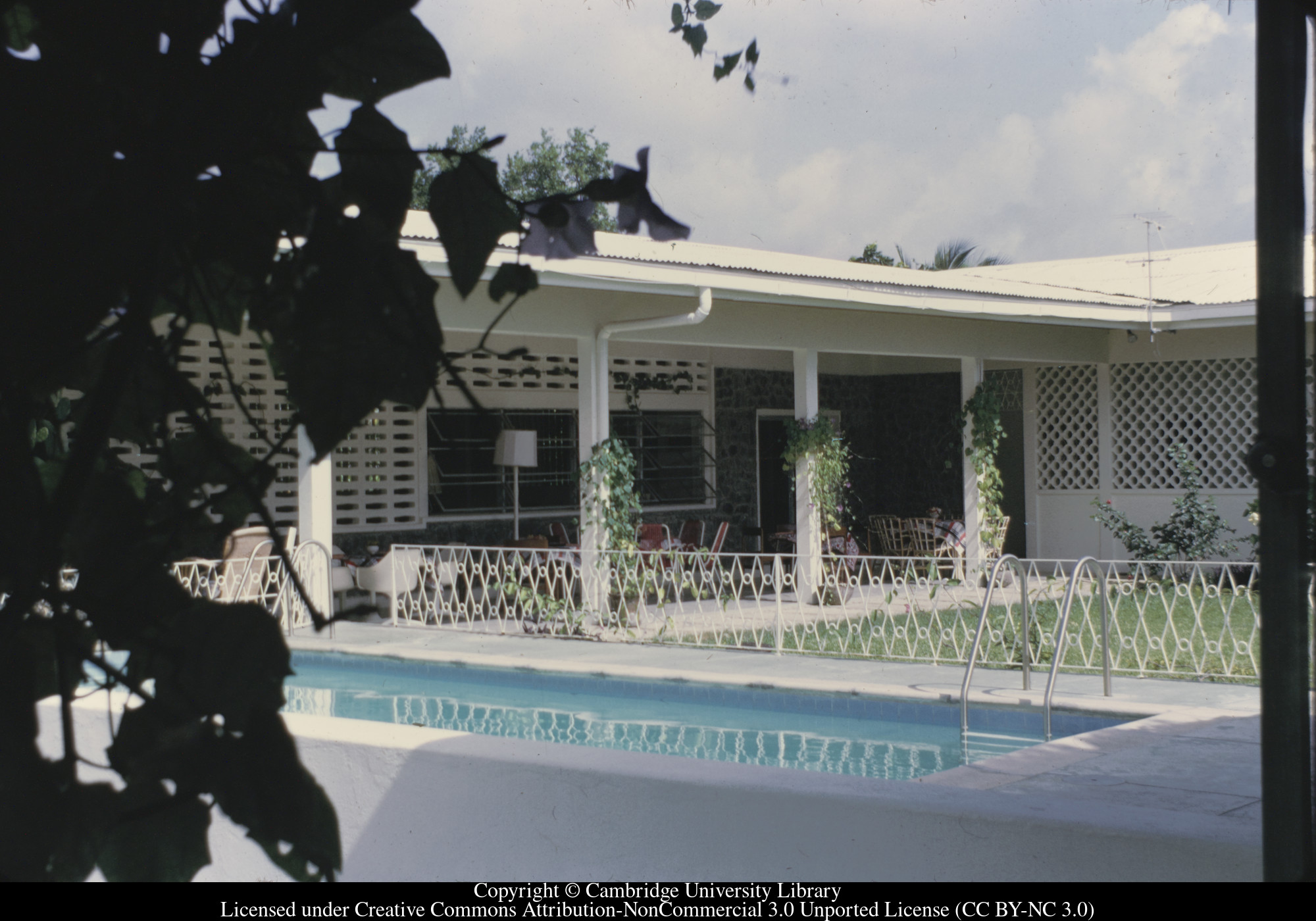 C [Ciceron] : pool and verandah, 1973-02
