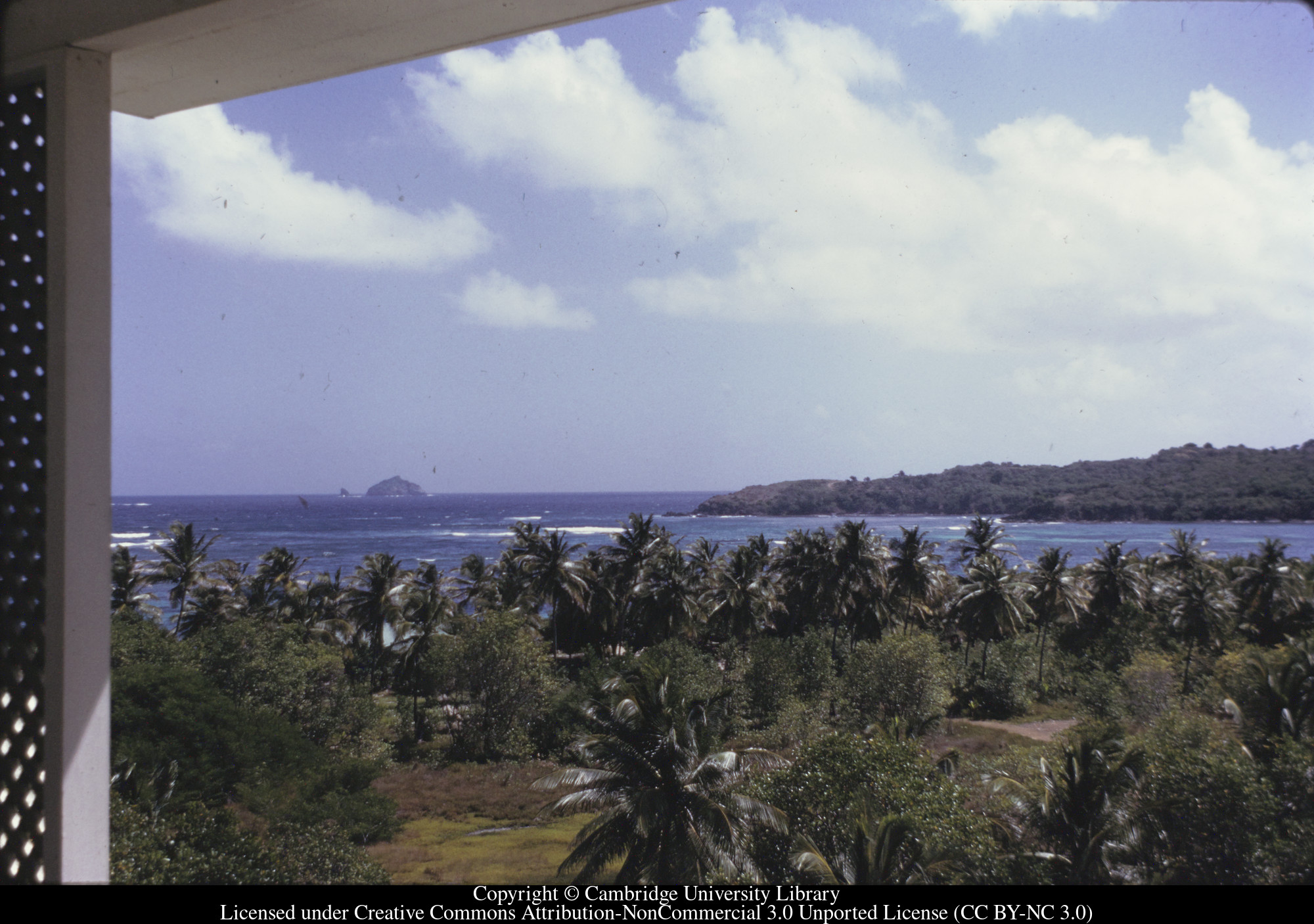Mustique from Guest House, 1972-03