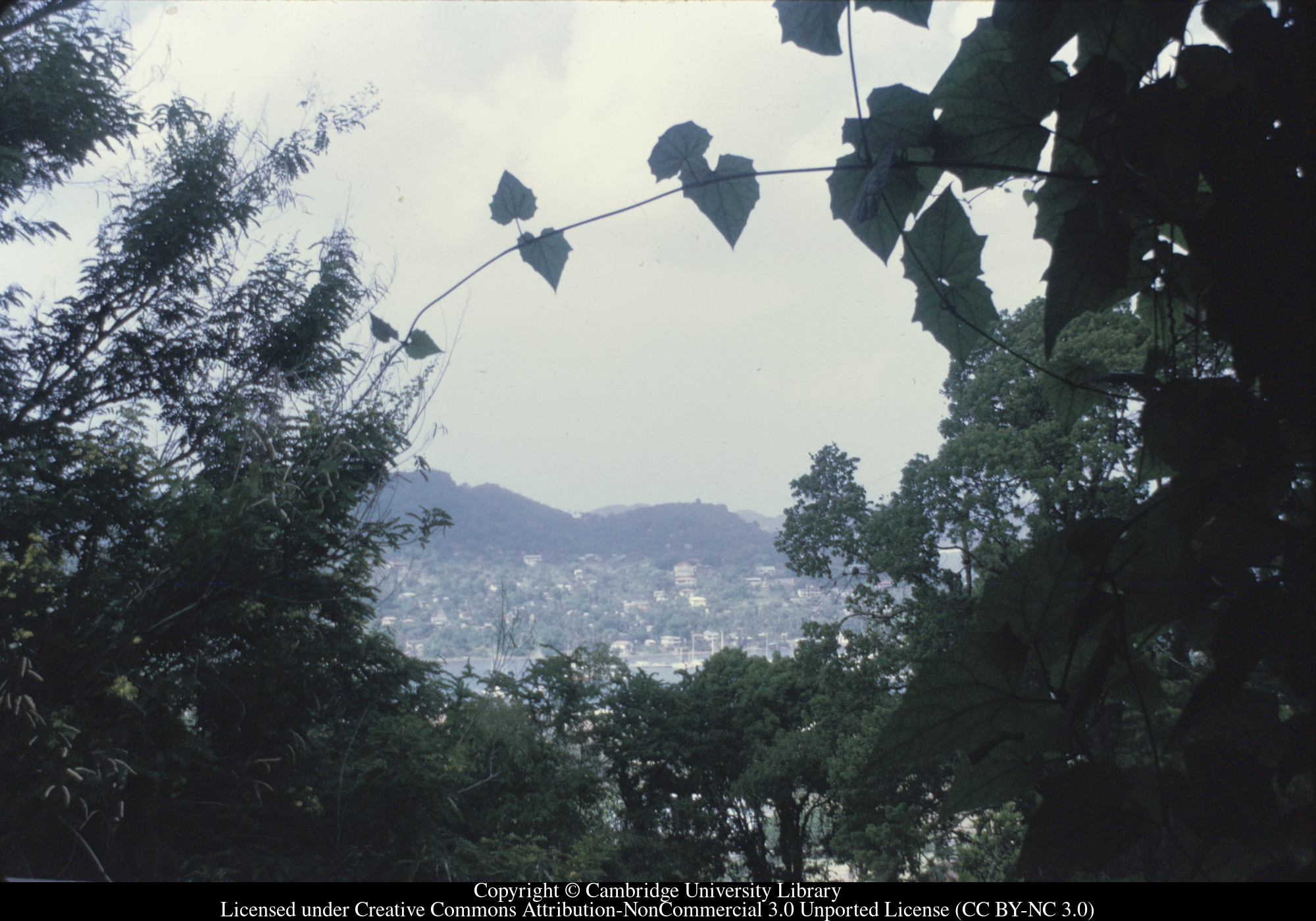Grenada from Government House, 1972-10