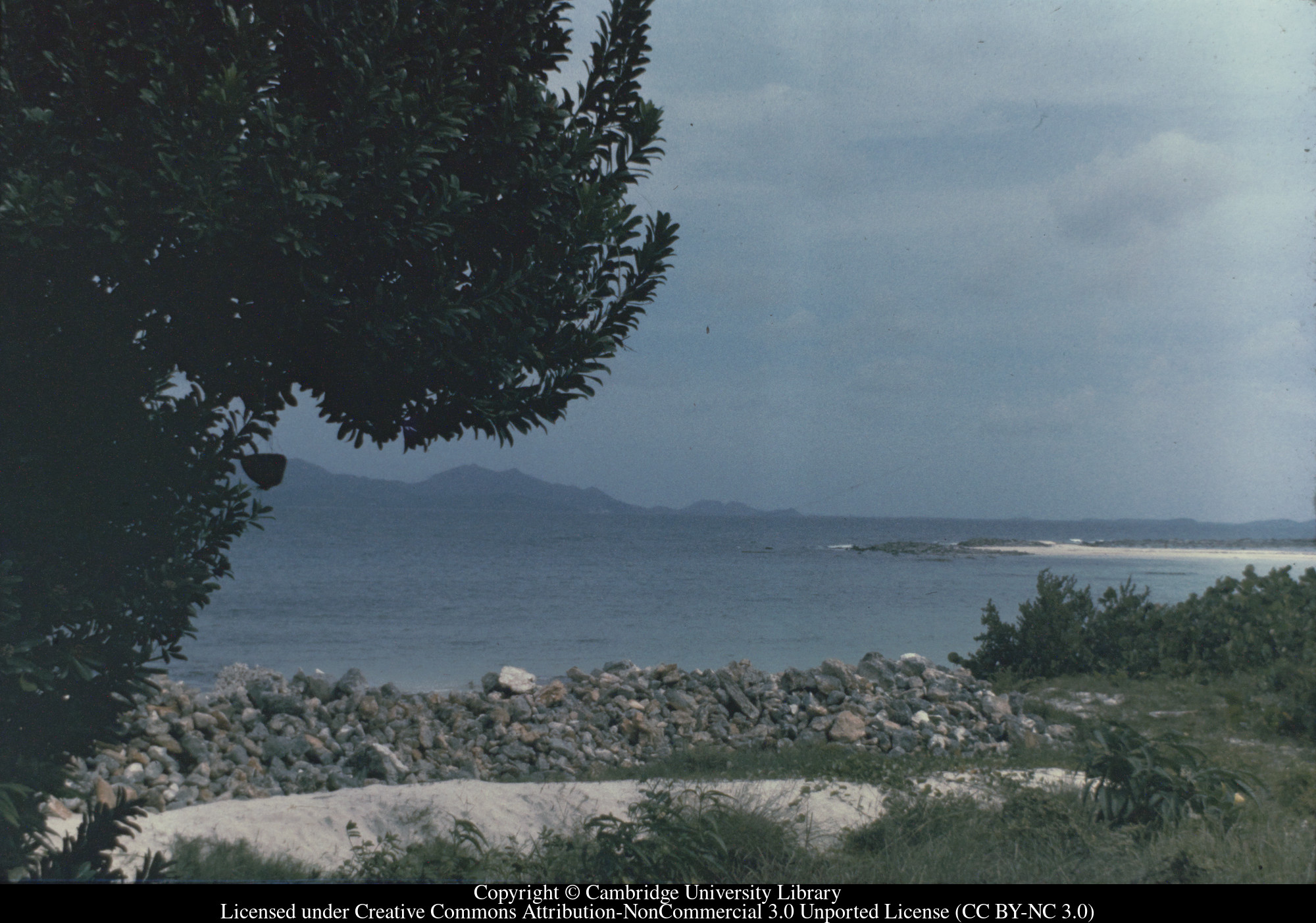 Anguilla : St Martin from HMC house, 1970