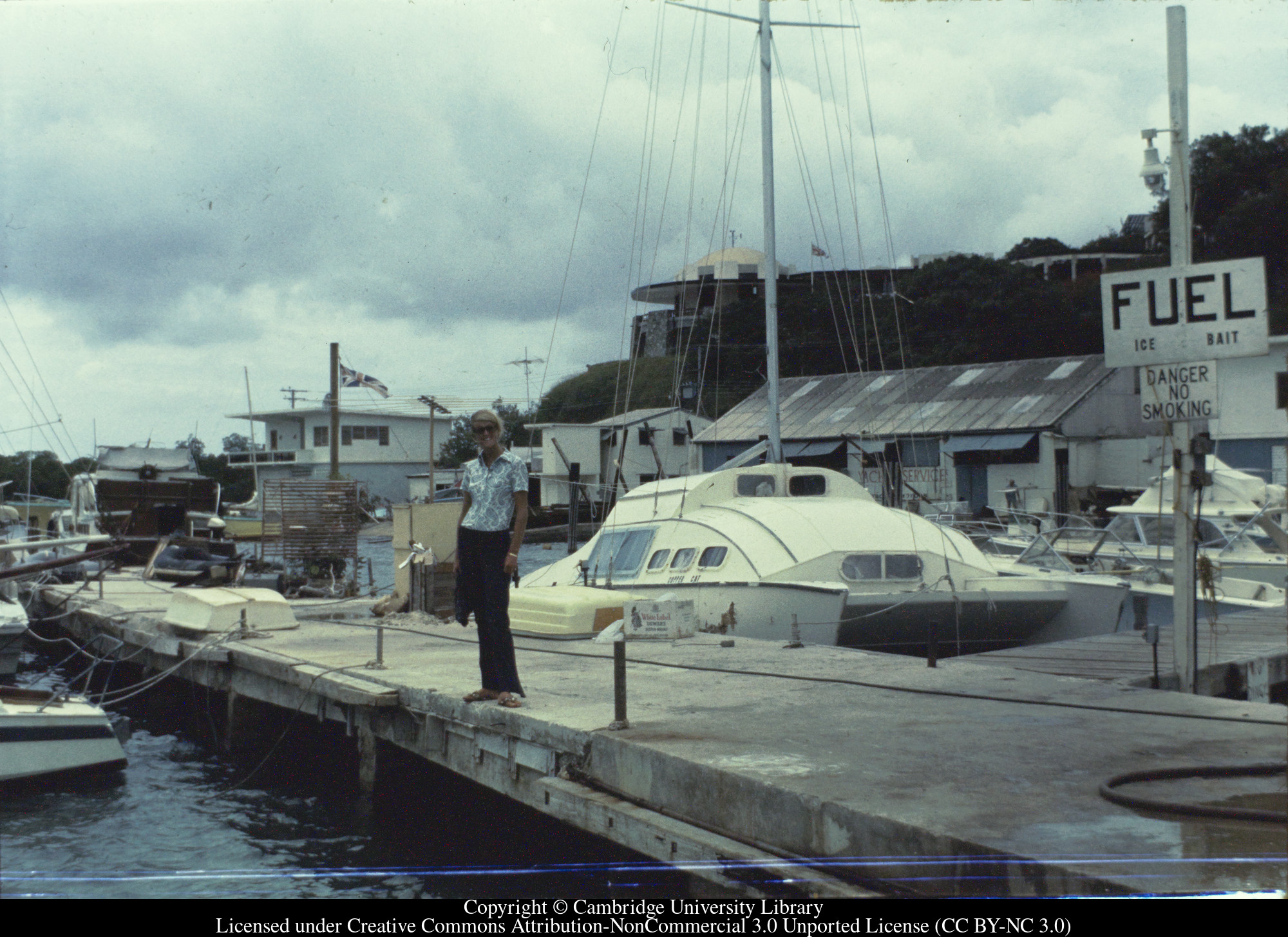 Tortola : Harbour, Road Town, 1970
