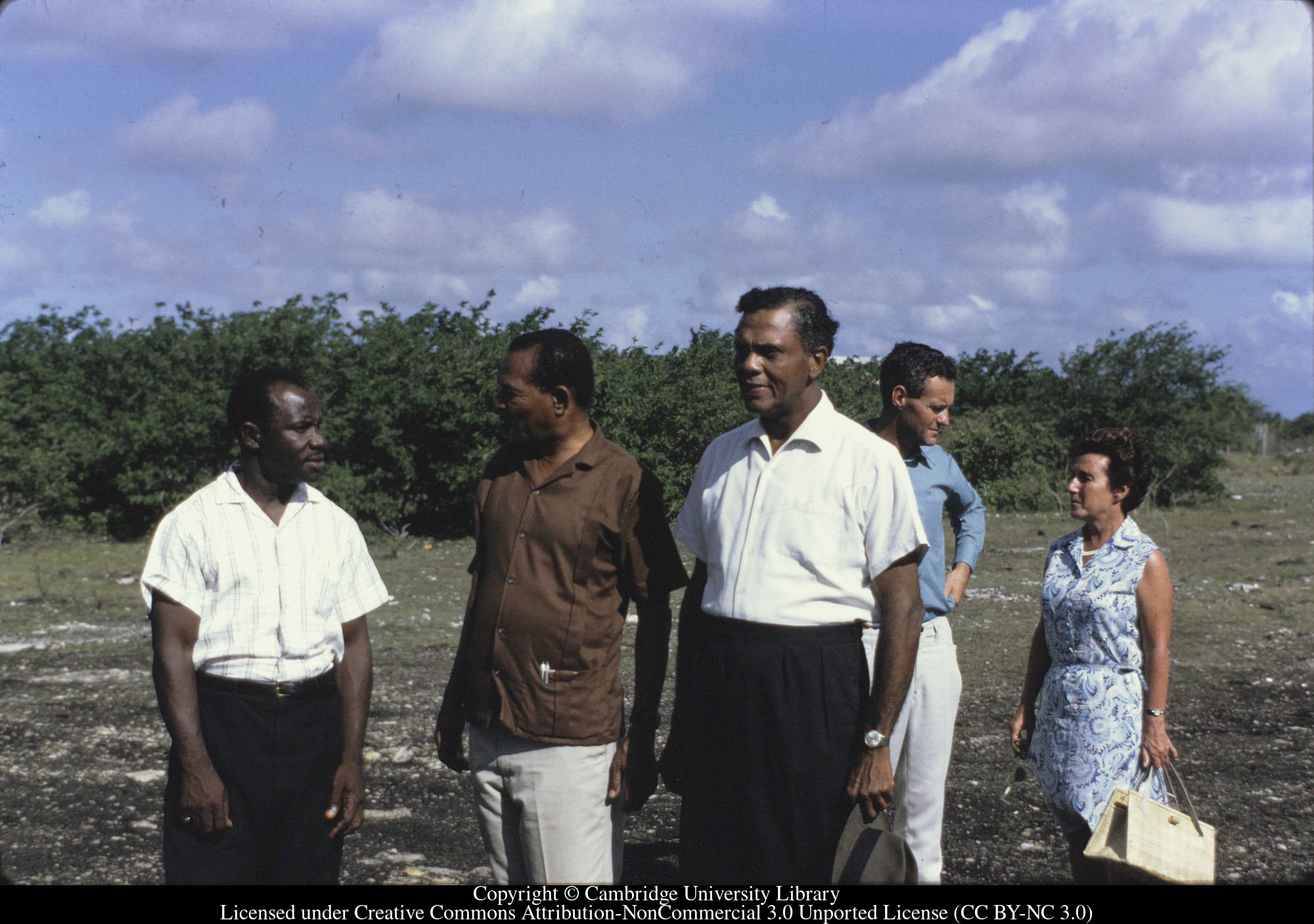 Barbuda : Massiah (warden) Francis, W. Jacobs (Governor), J. Oswald HMS Bacchante, Susan Marnham, [Sir] Wilfred Jacobs (b1919, Governor of Antigua and Barbuda 1967-1981, Governor General 1981- ), 1971-06