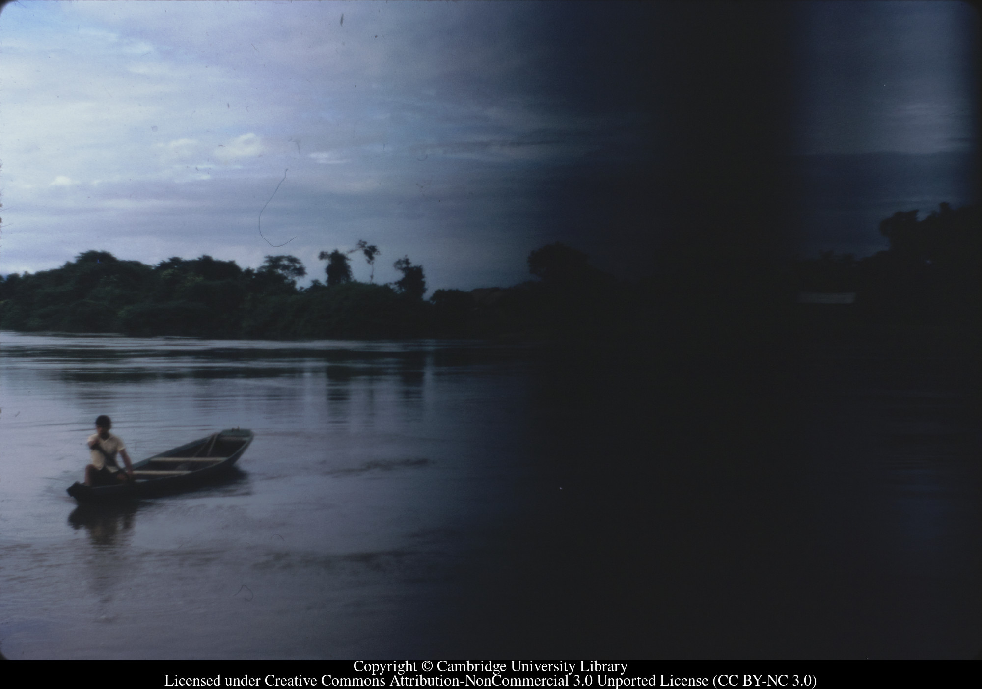 Brazil across River Takatu from Lethem, 1970