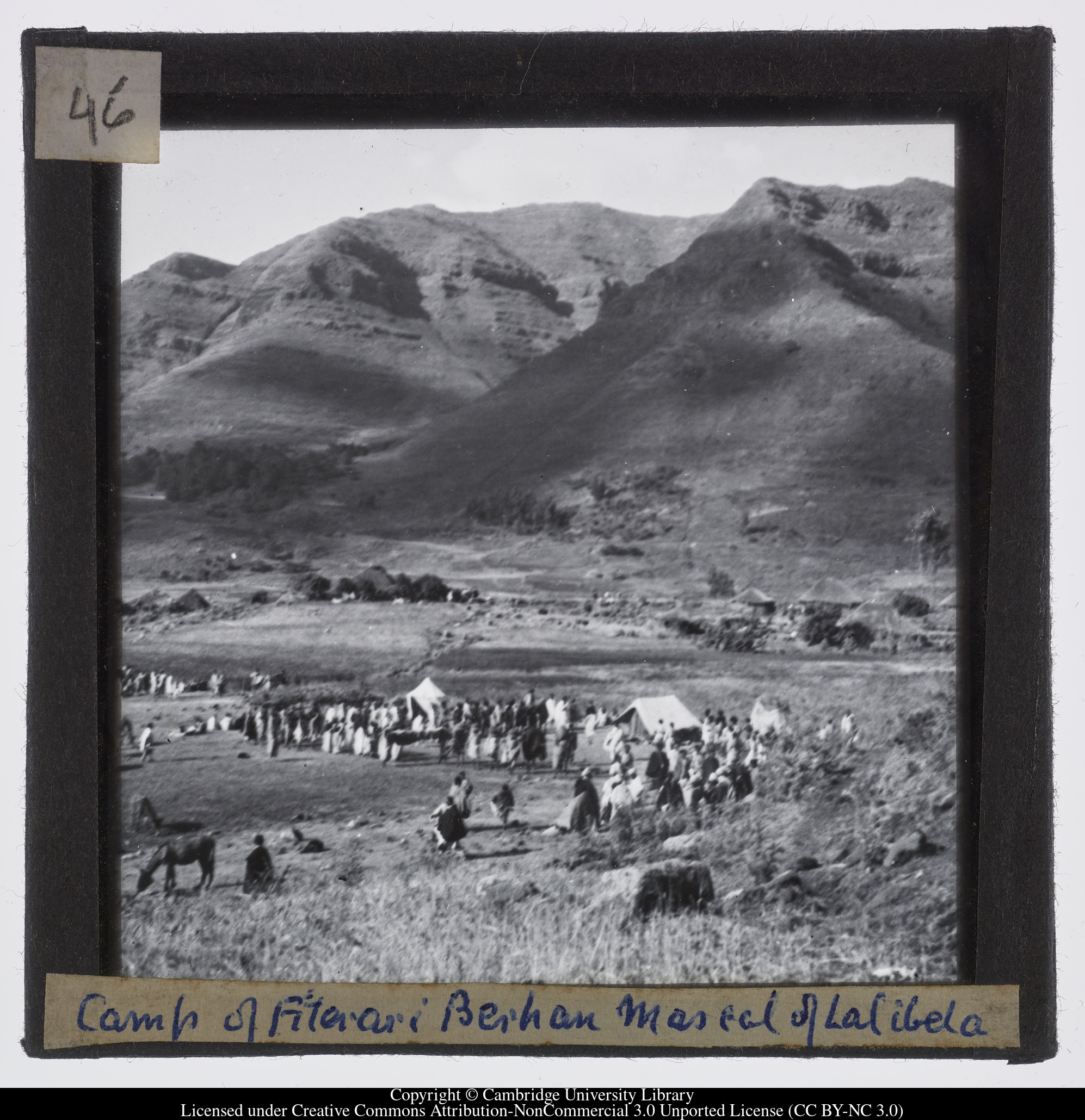 Camp of Fiterari Berhan Mascal of Lalibela, 1943