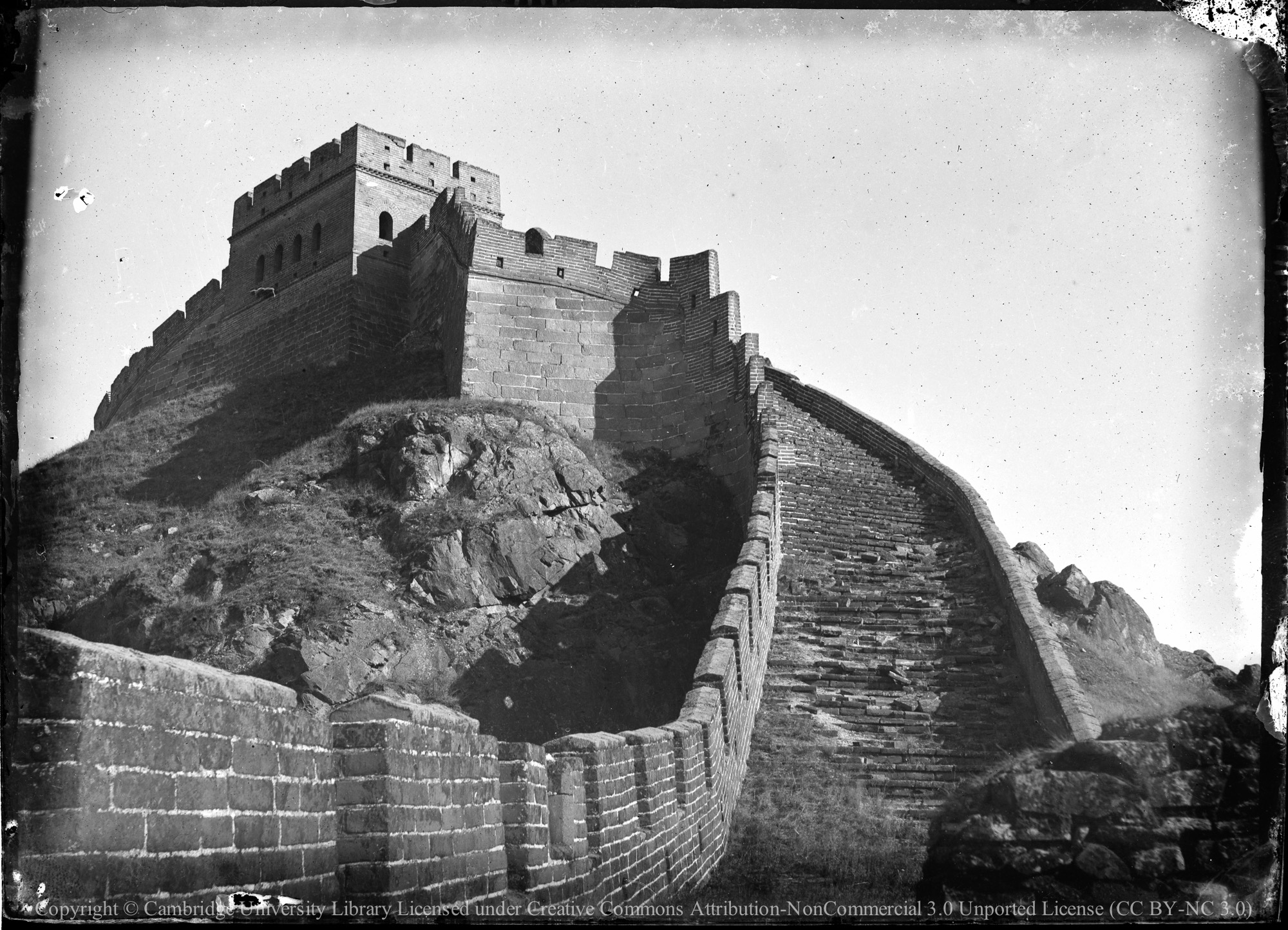 A watchtower on the the Great Wall, 1890