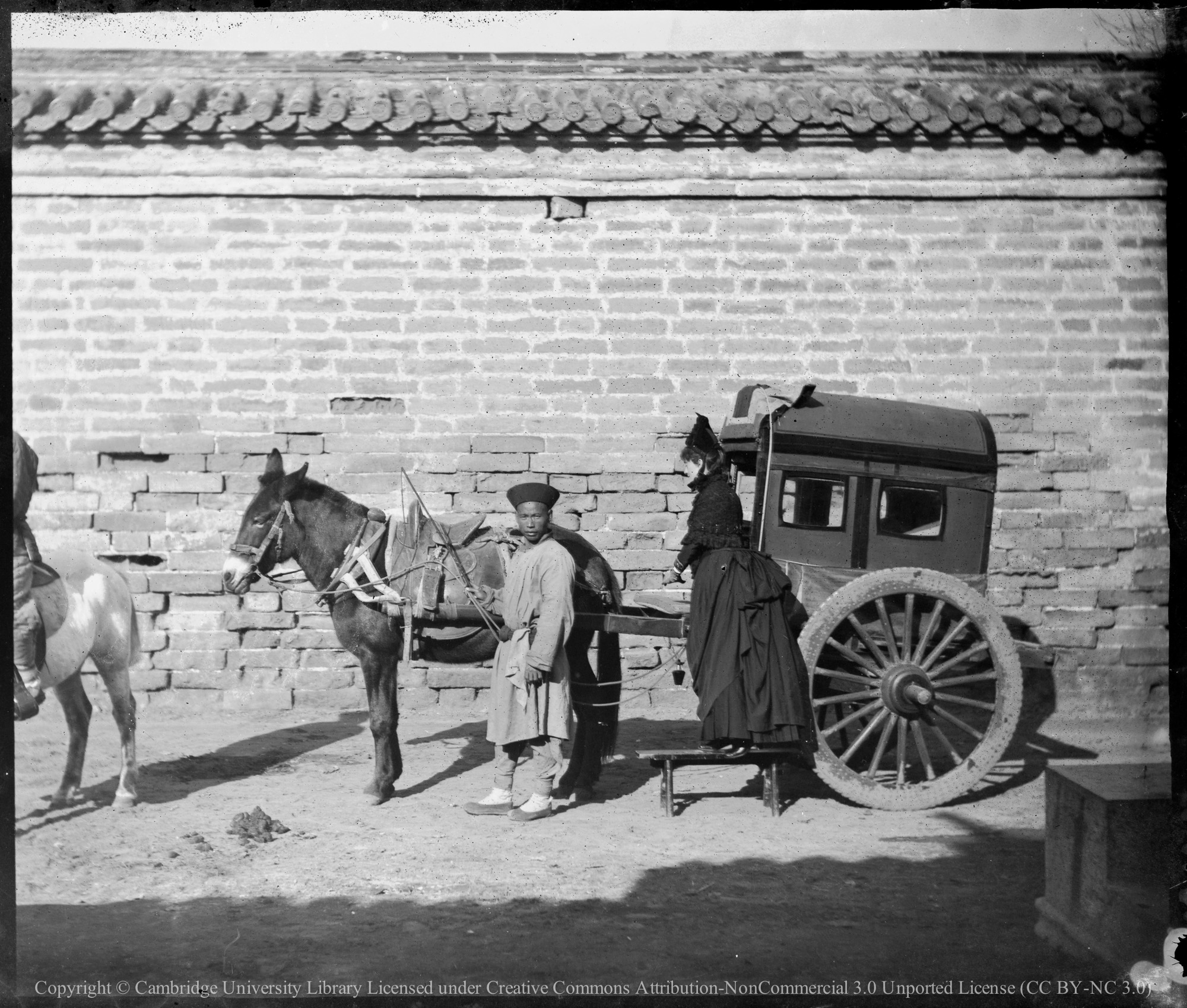A private cart, Peking, 1890