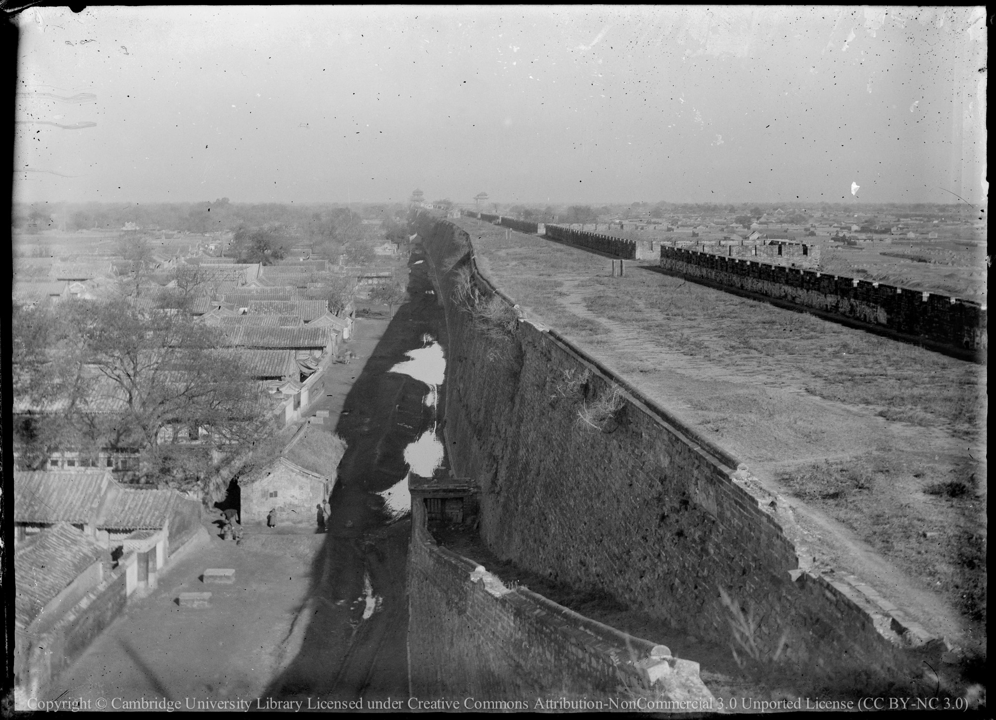 The top of the Wall, Peking, 1890