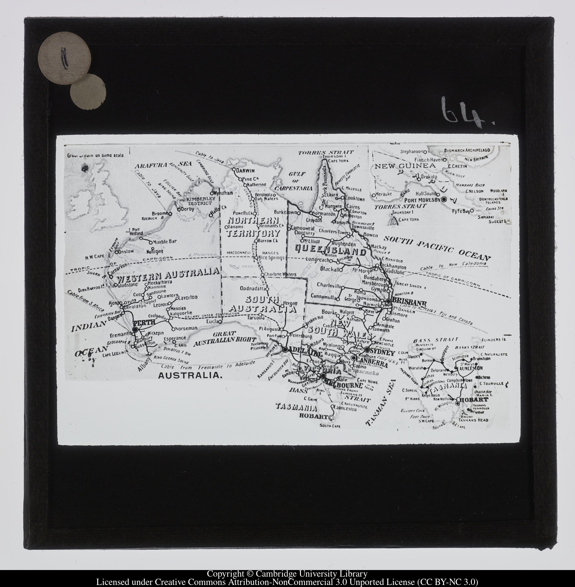 Map of Australia, 1900 - 1950