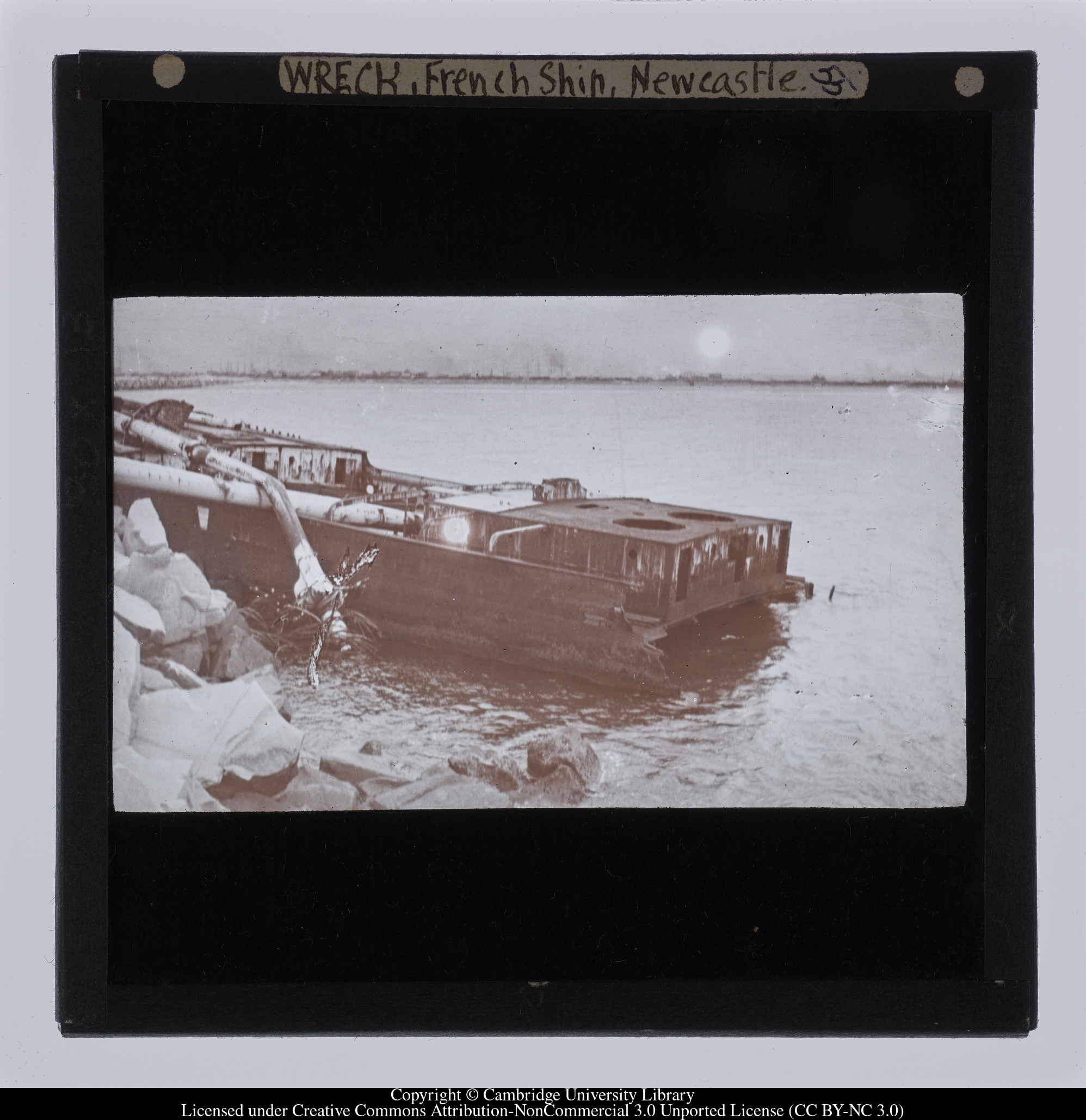 Wreck - French ship - Newcastle, 1908 - 1909