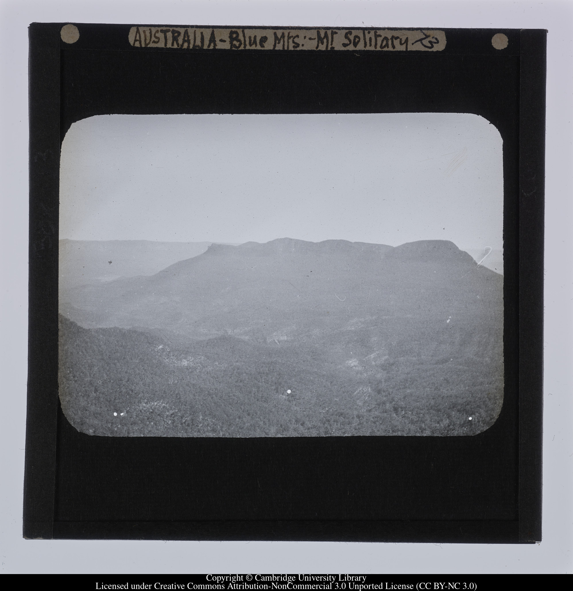 Australia - Blue Mts [i.e. Blue Mountains] - Mt Solitary, 1909