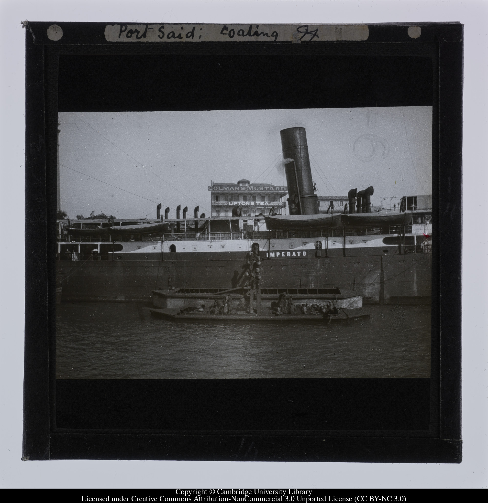 Port Said; coaling, 1909