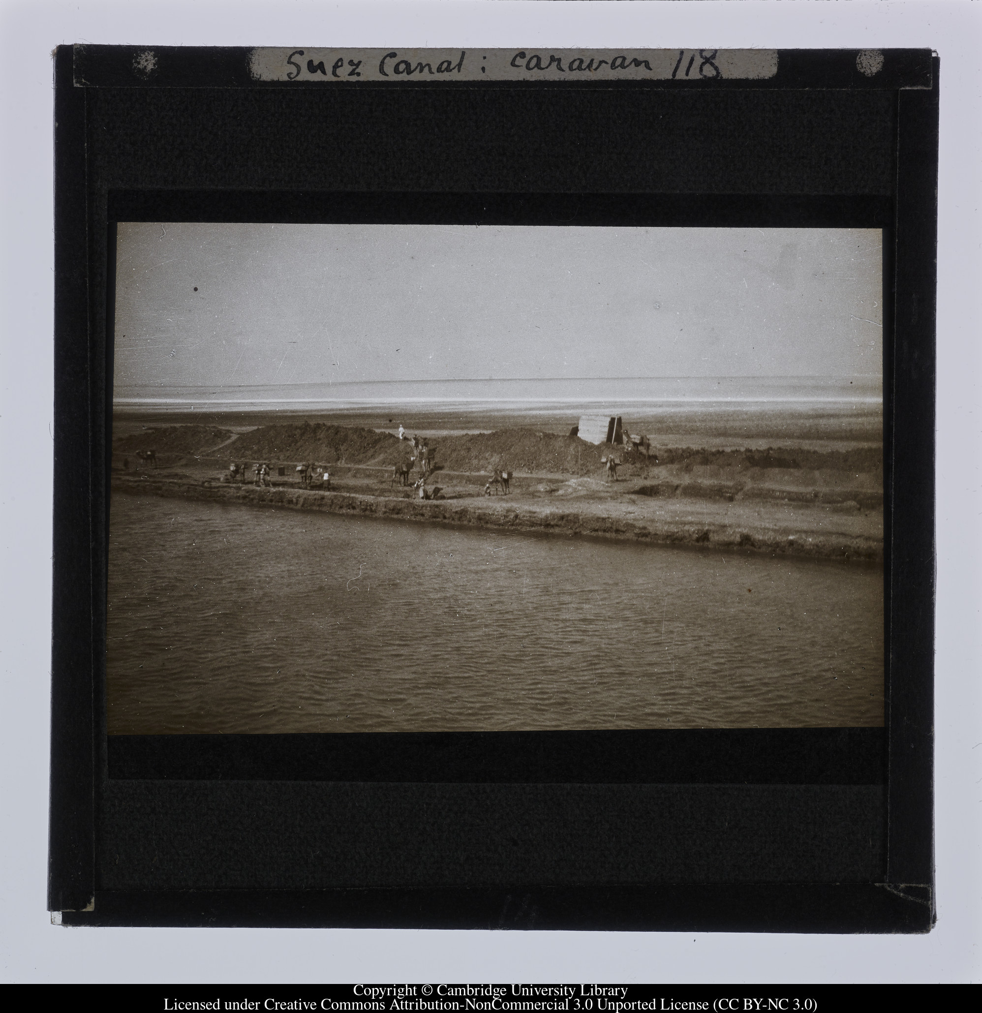 Suez Canal [i.e. Qanat as-Suways]; caravan, 1908 - 1909