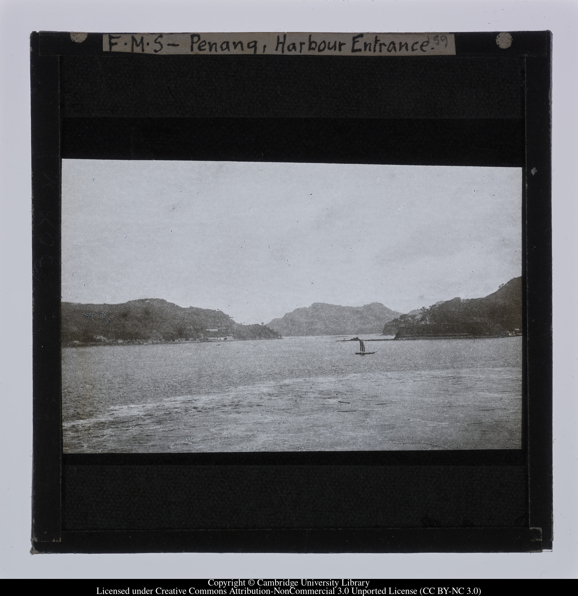 F.M.S. [i.e. Malaysia] - Penang [i.e. George Town] Harbour Entrance, 1909