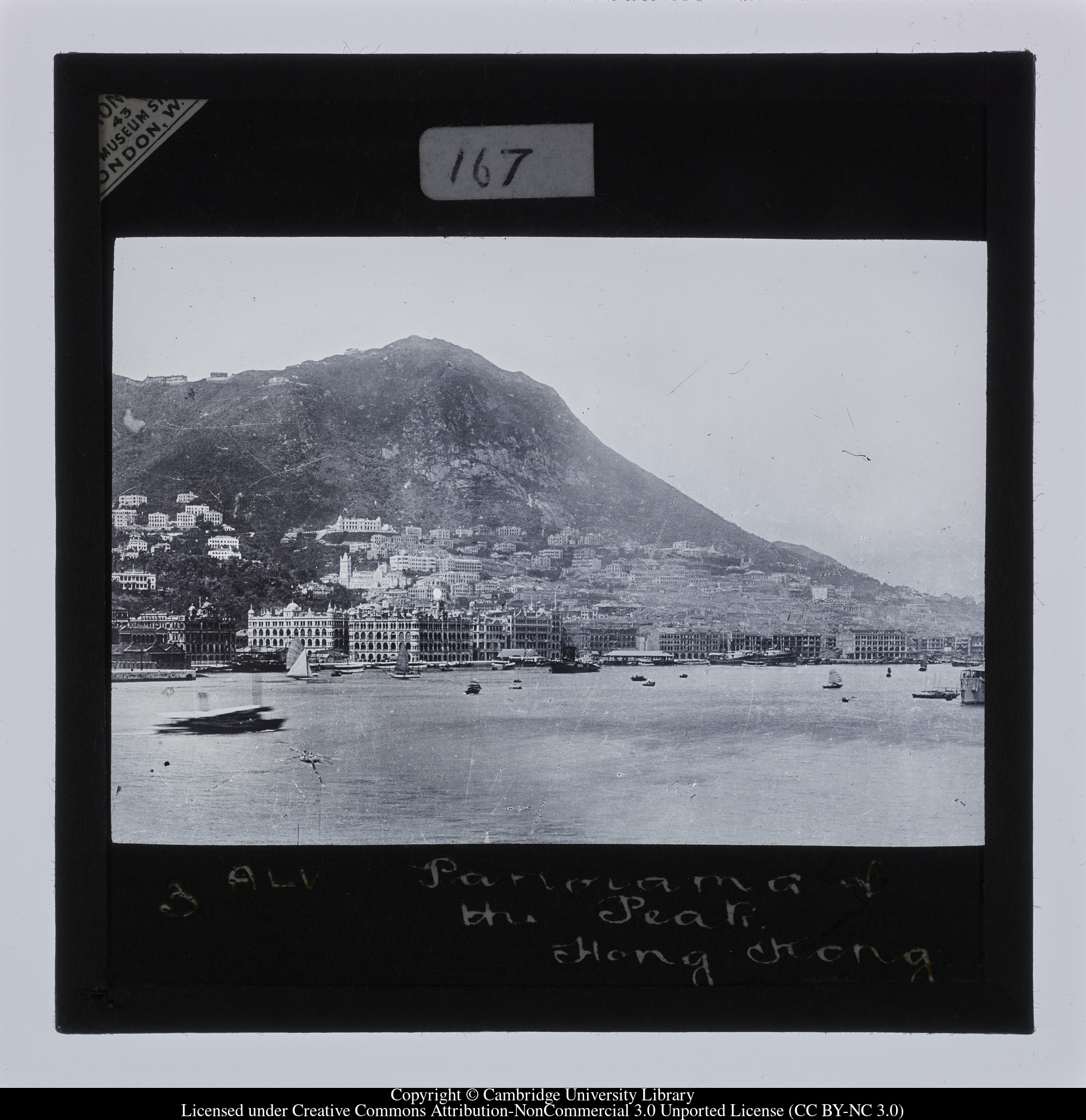 Panorama of the Peak.  Hong Kong, 1909