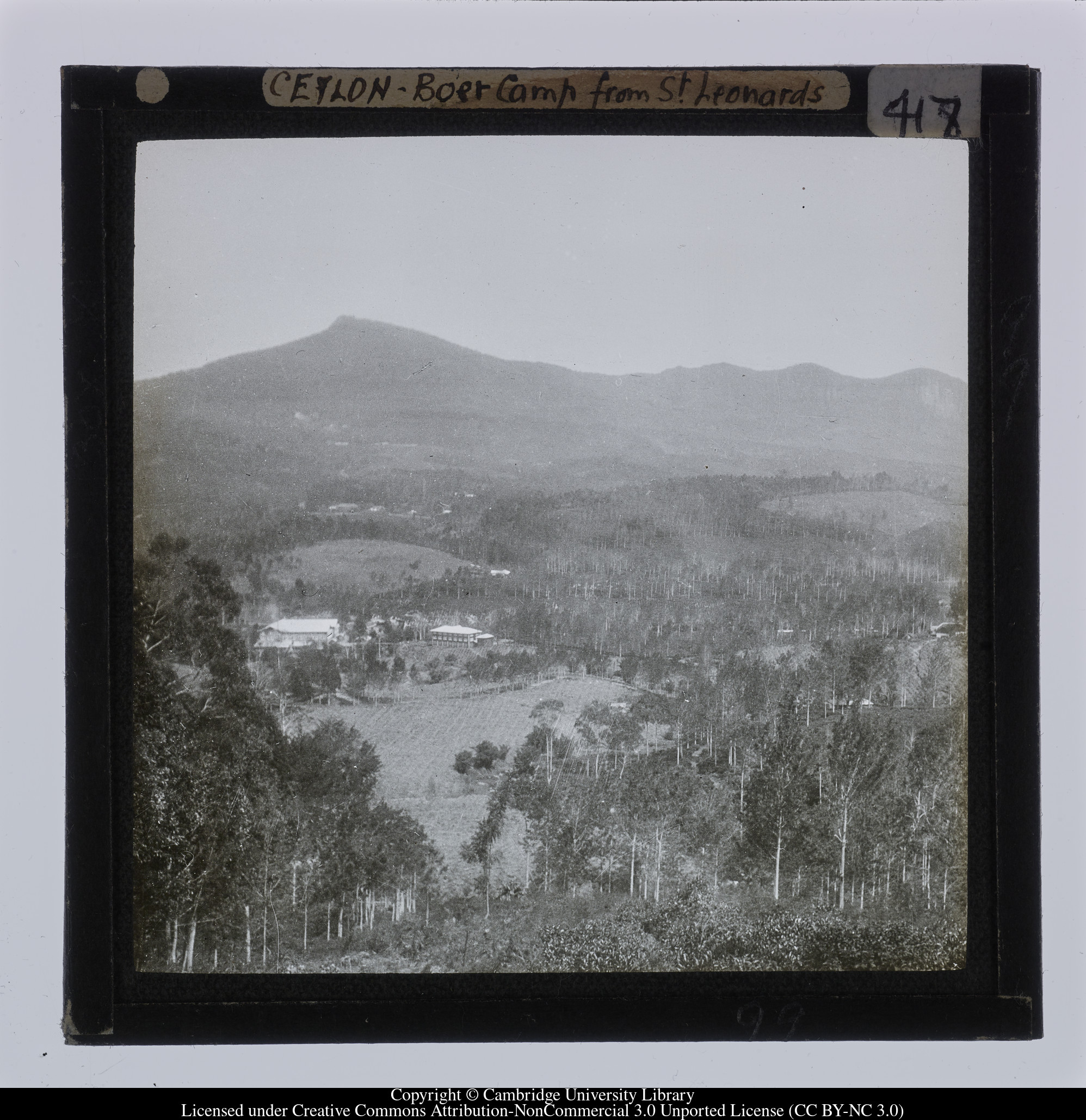 Ceylon [i.e. Sri Lanka] - Boer Camp from St Leonards, 1910 - 1911