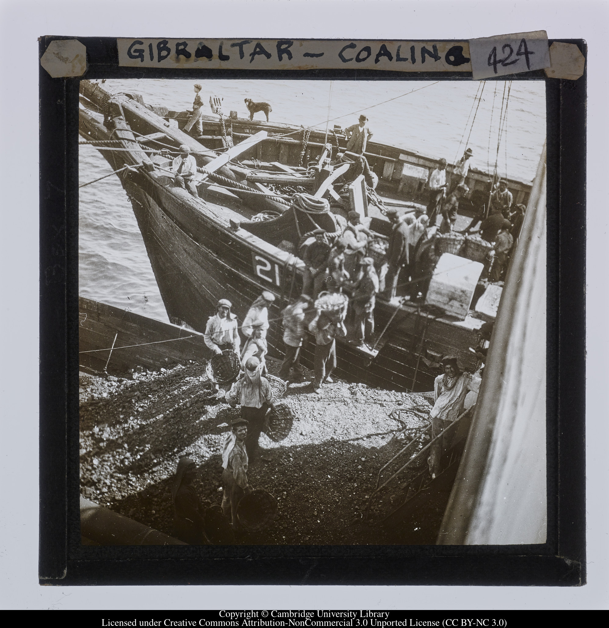 Gibraltar - coaling, 1908 - 1914