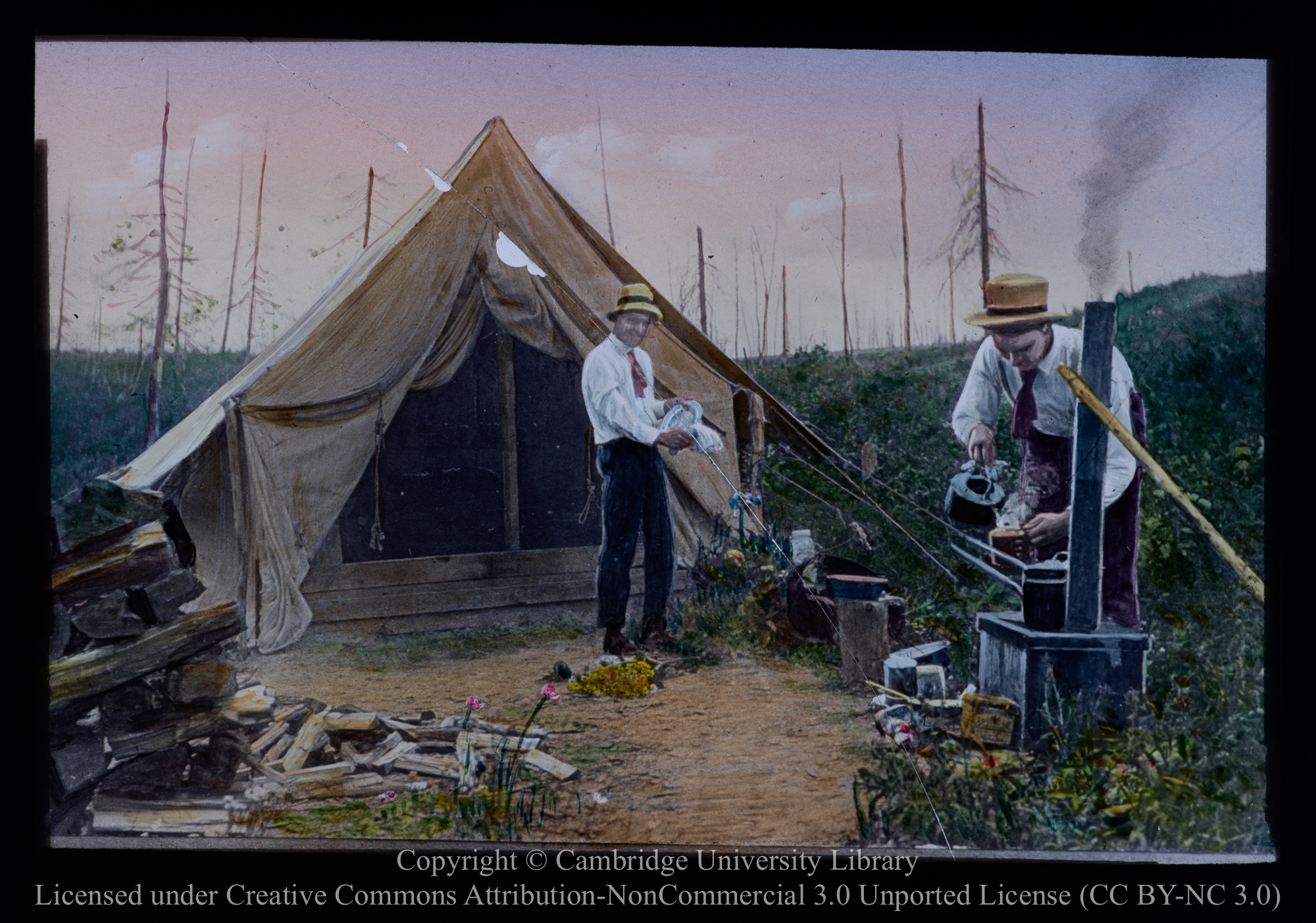 Students in summer mission, Matheson, Moosonee diocese, 1910 - 1930