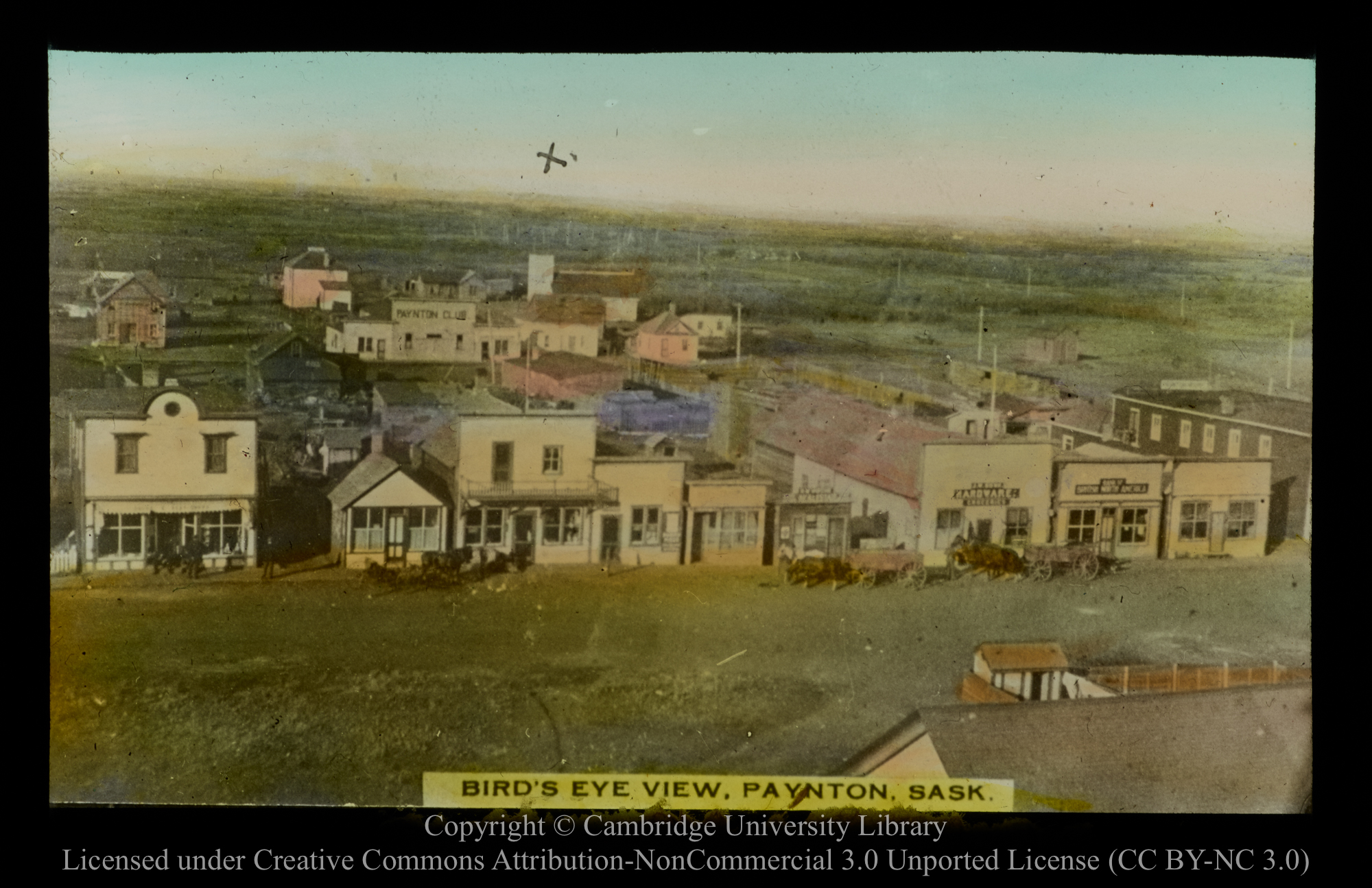 Bird&#39;s eye view, Paynton, Sask [i.e. Saskatchewan], 1910 - 1930