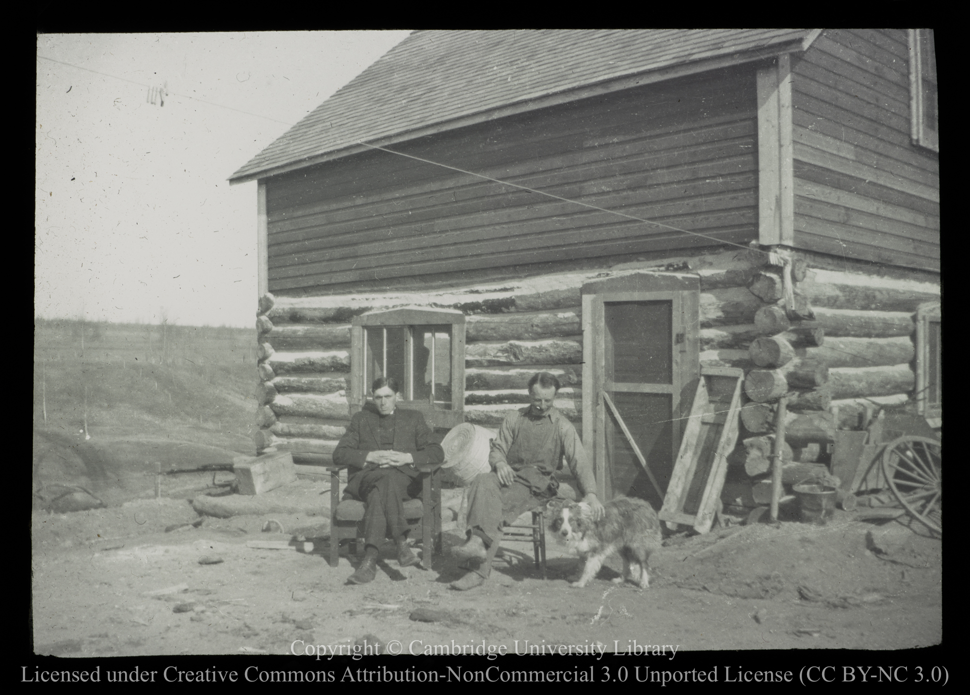 Athabasca, young settler and his clergyman, 1910 - 1930