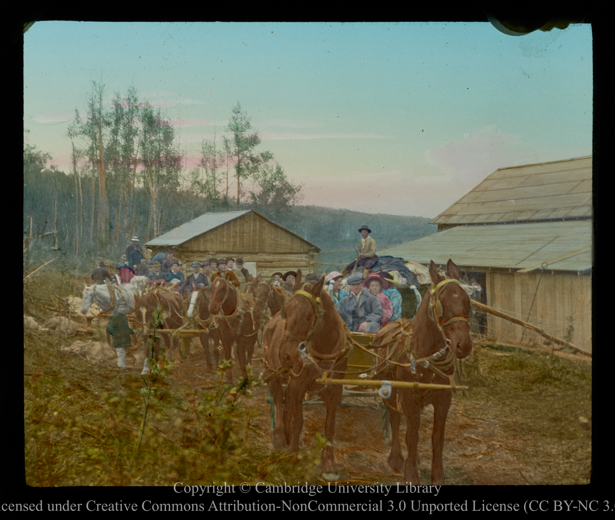 Settlers on trail, to Little Slave River, 1910 - 1930