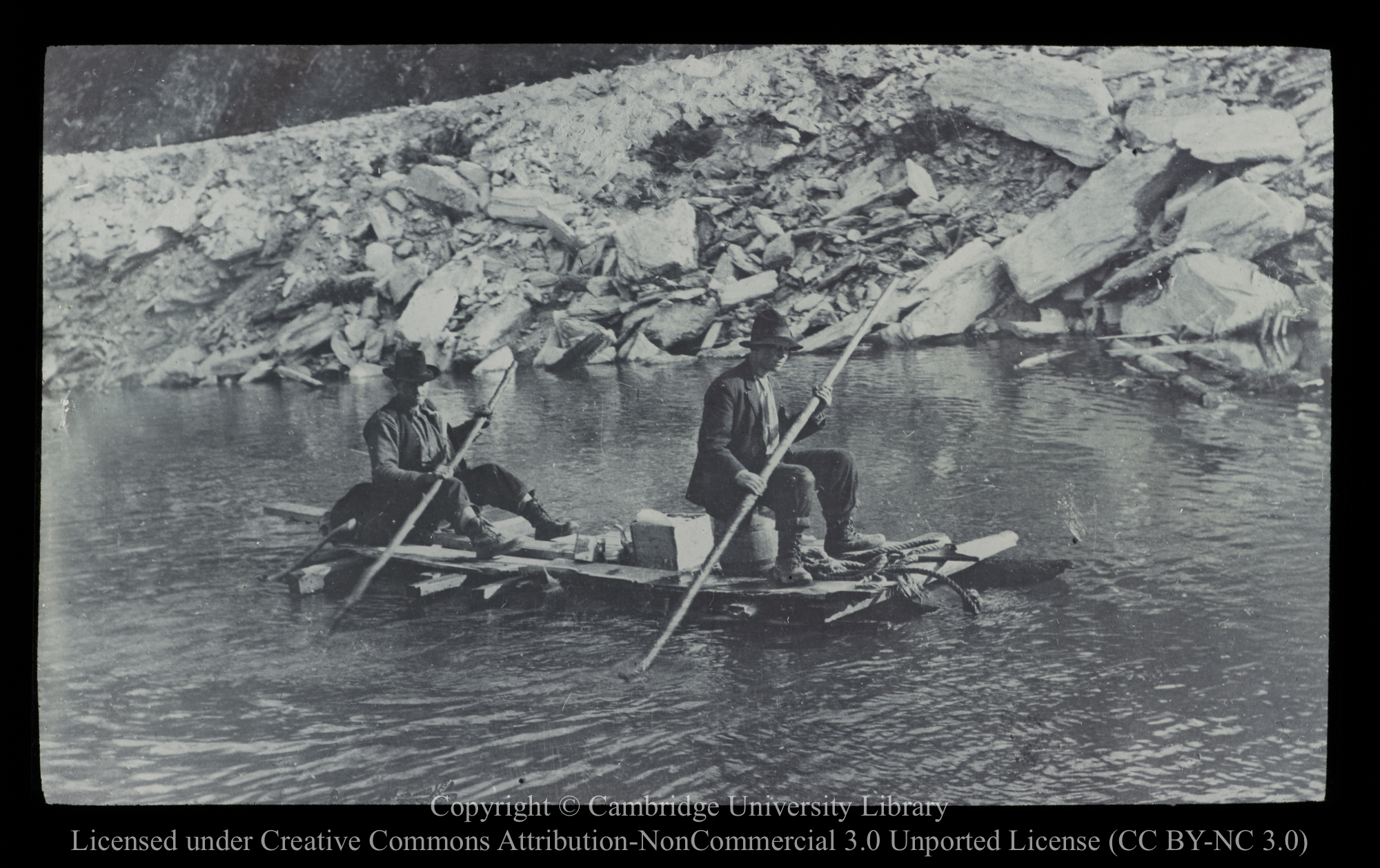 Rafting down the Fraser B.C. [i.e. British Columbia], 1910 - 1930