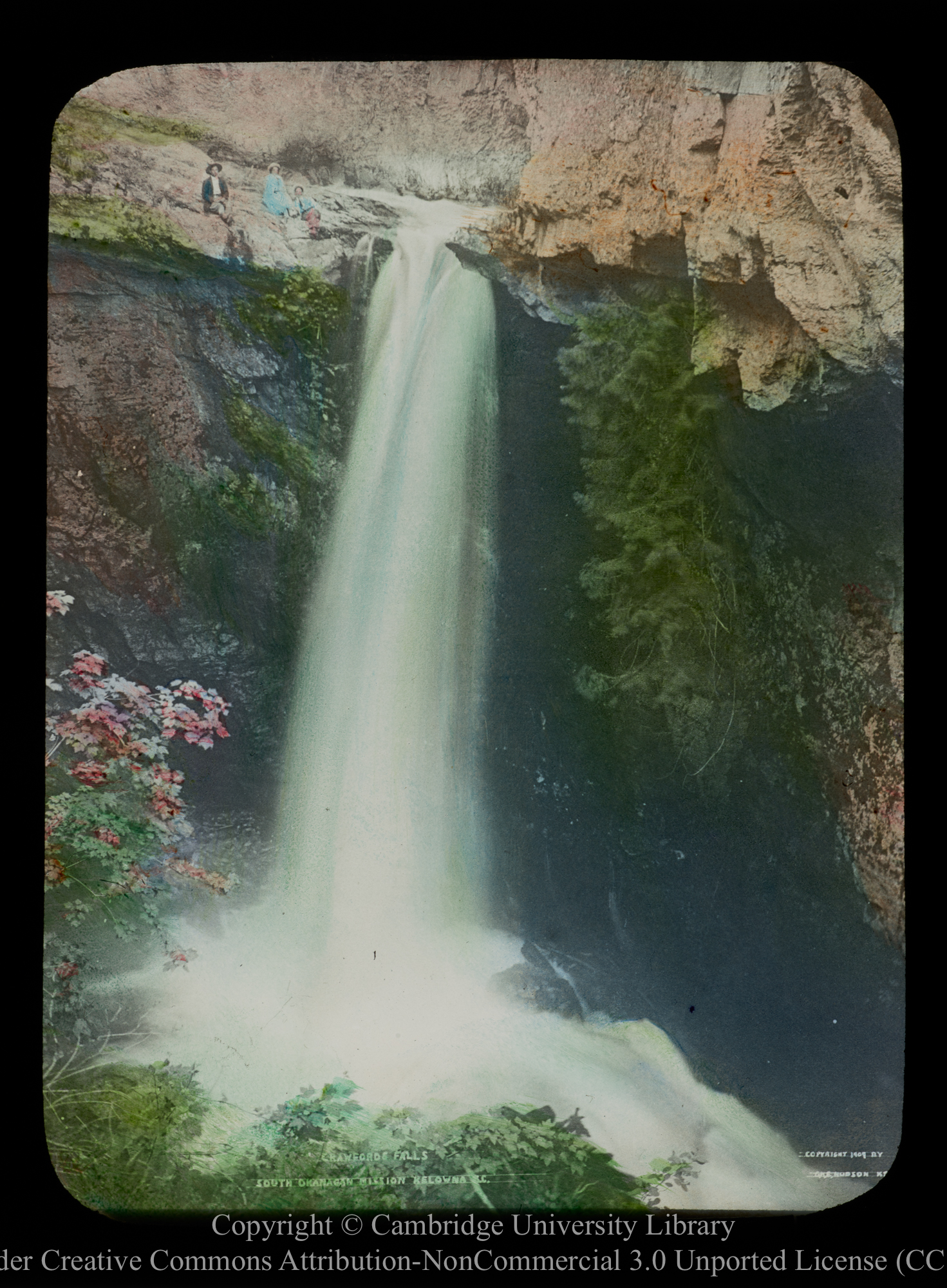 British Columbia, Crawford falls [rest of title faded], 1910 - 1930