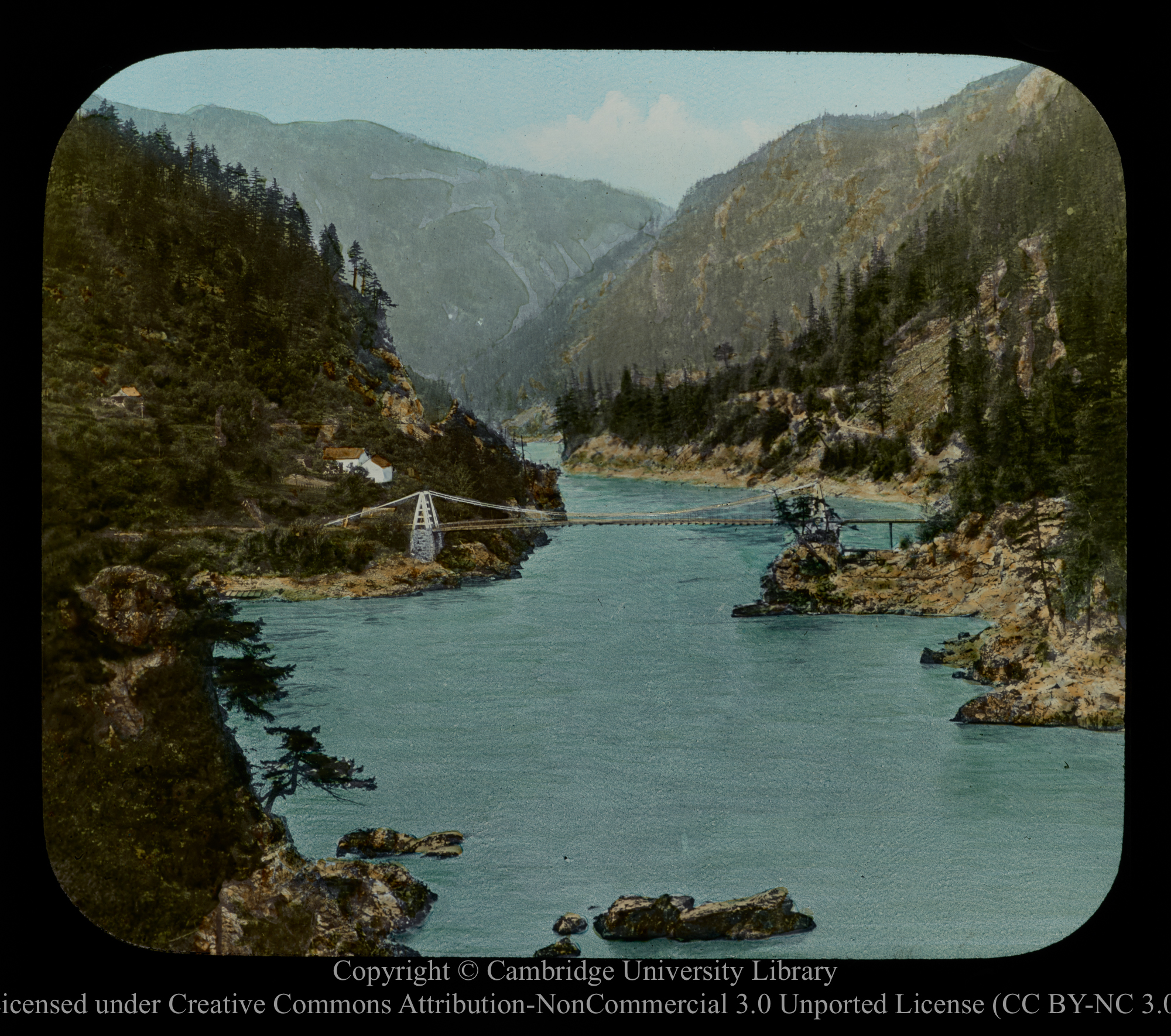 Cariboo Bridge near Spuzzum, B.C. [i.e. British Columbia] on line[?] of C.P.A.[?], 1910 - 1930