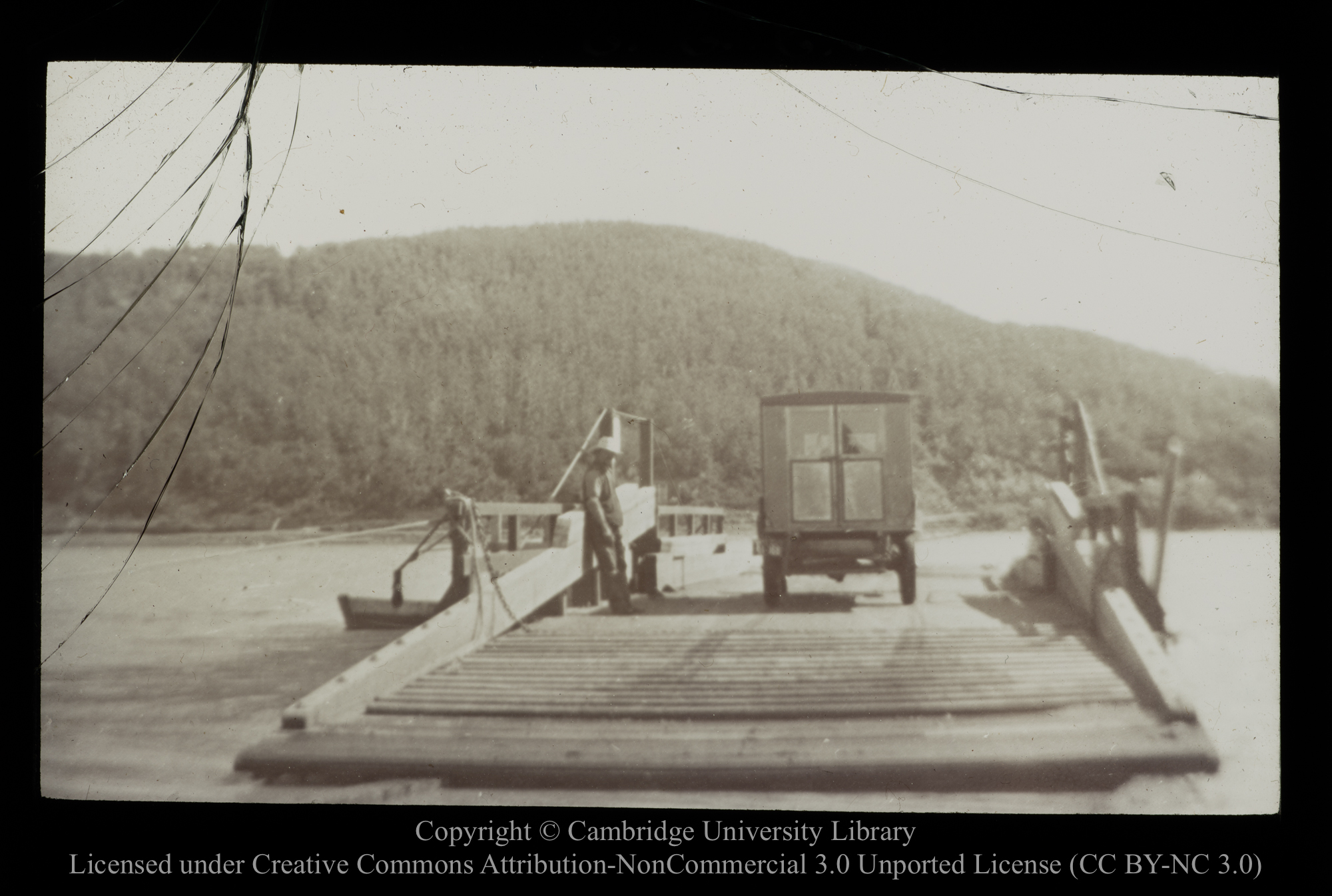 S.S. [i.e. Sunday School] van on the Ferry, 1910 - 1930