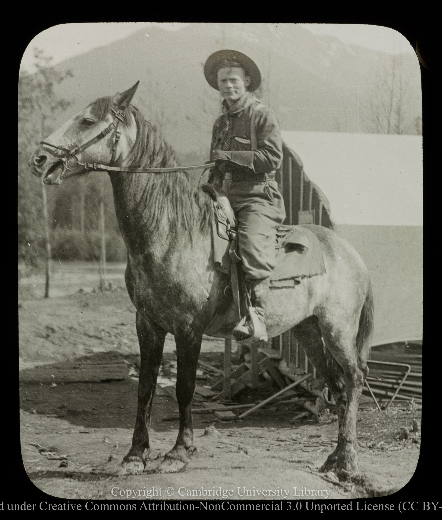 [Man on horse], 1910 - 1930