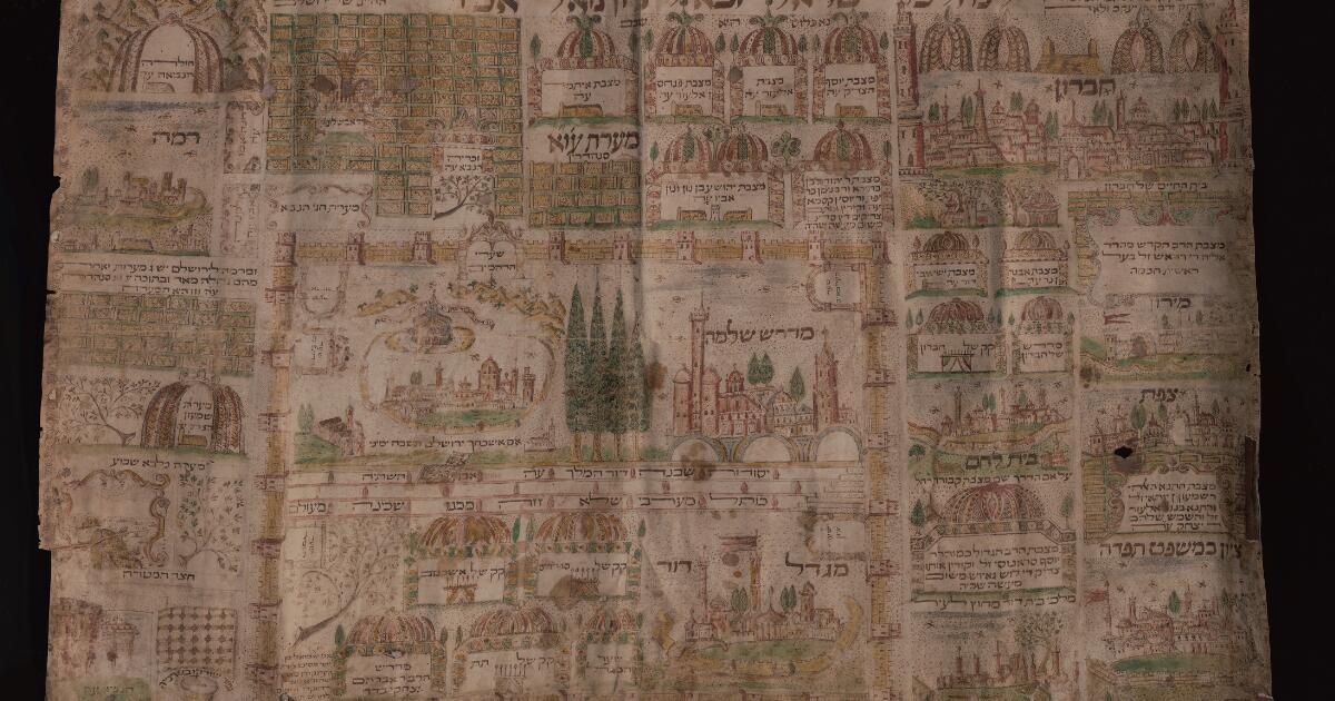 Hebrew Manuscripts : Schematic map